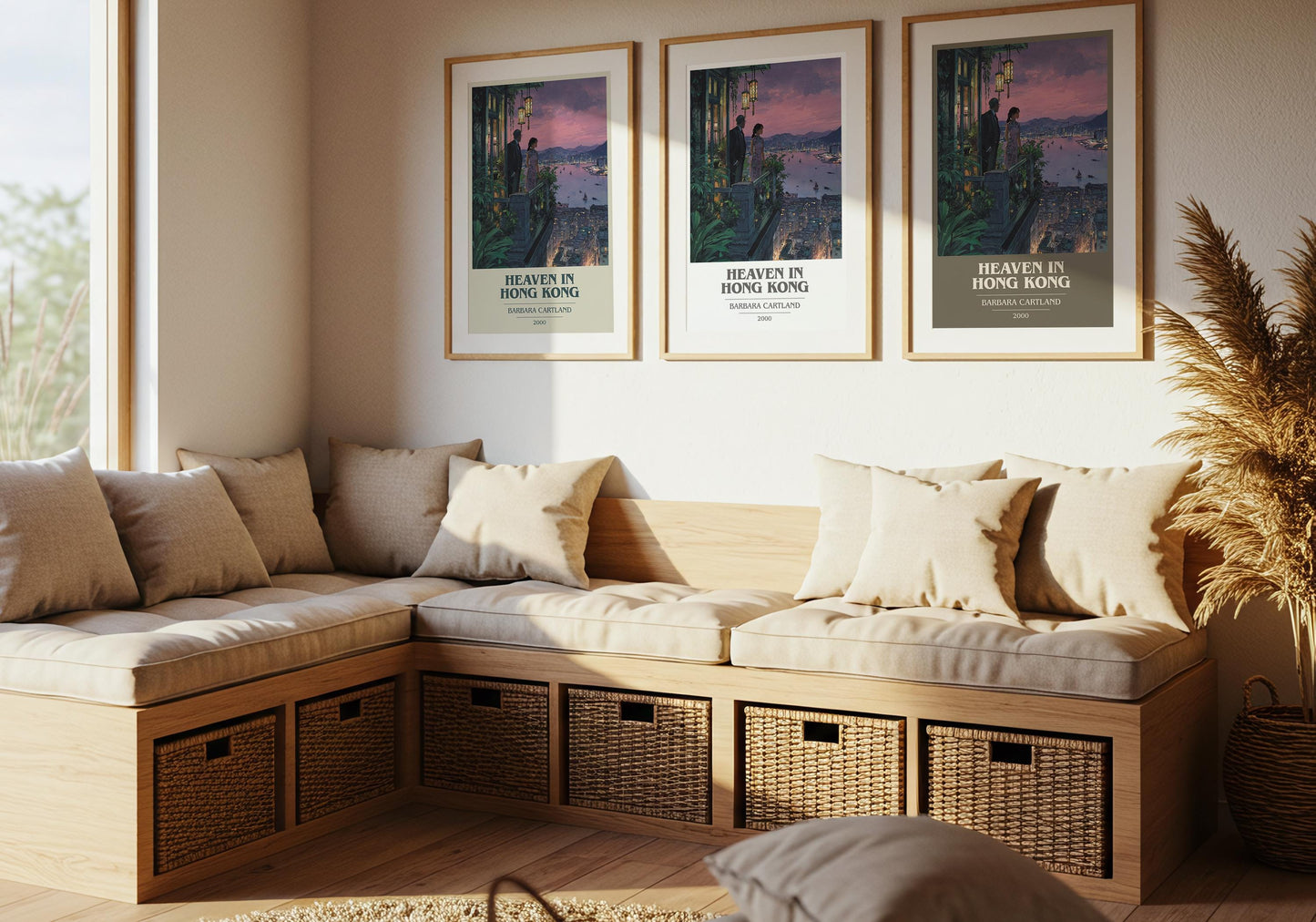 Heaven In Hong Kong by Barbara Cartland | Book Poster | Literary Art Gift For Book Lover | Novel Inspired Wall Art | Free Delivery