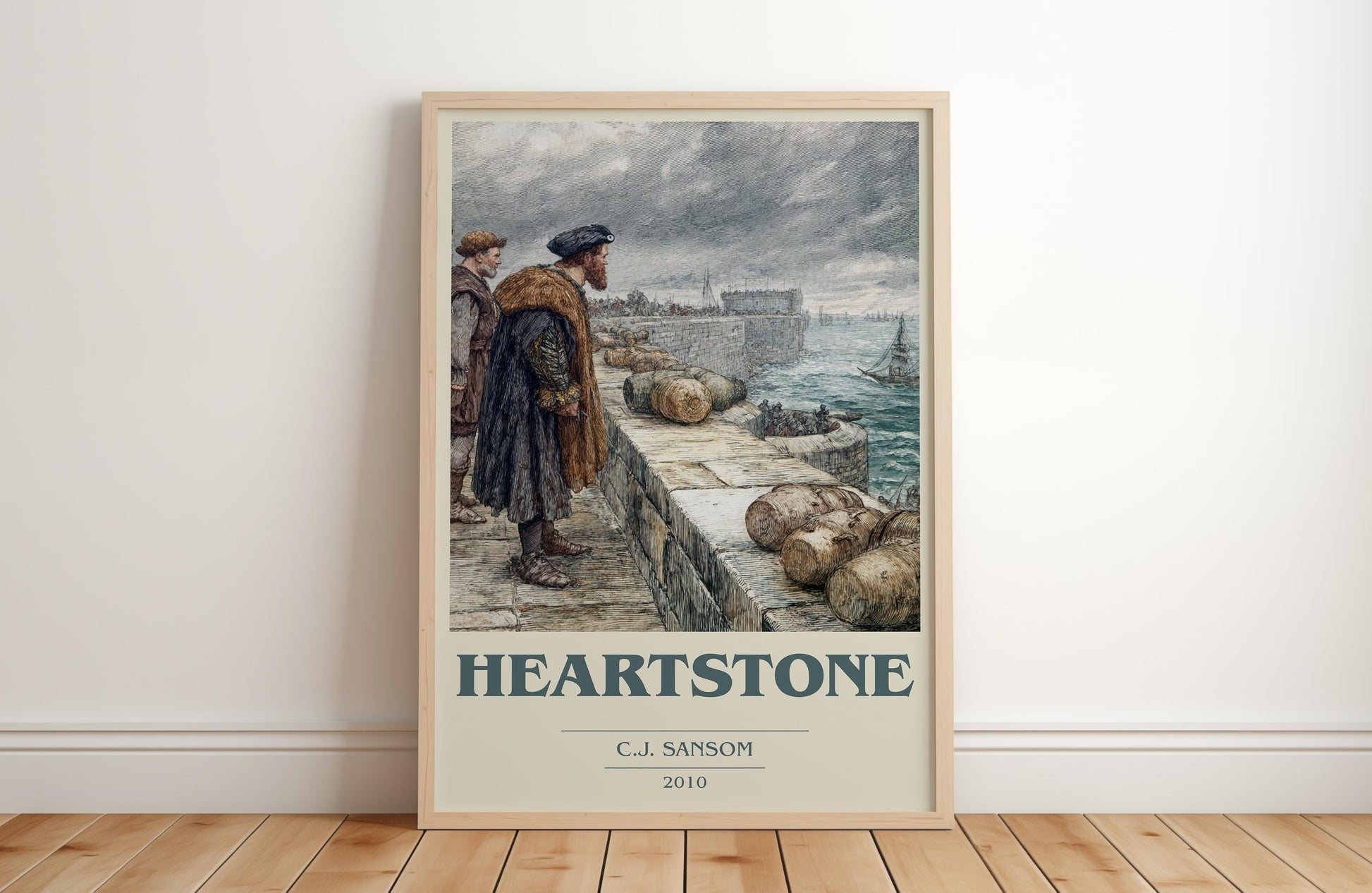 Heartstone by C.J. Sansom | Book Poster | Literary Art Gift For Book Lover | Novel Inspired Wall Art | Free Delivery