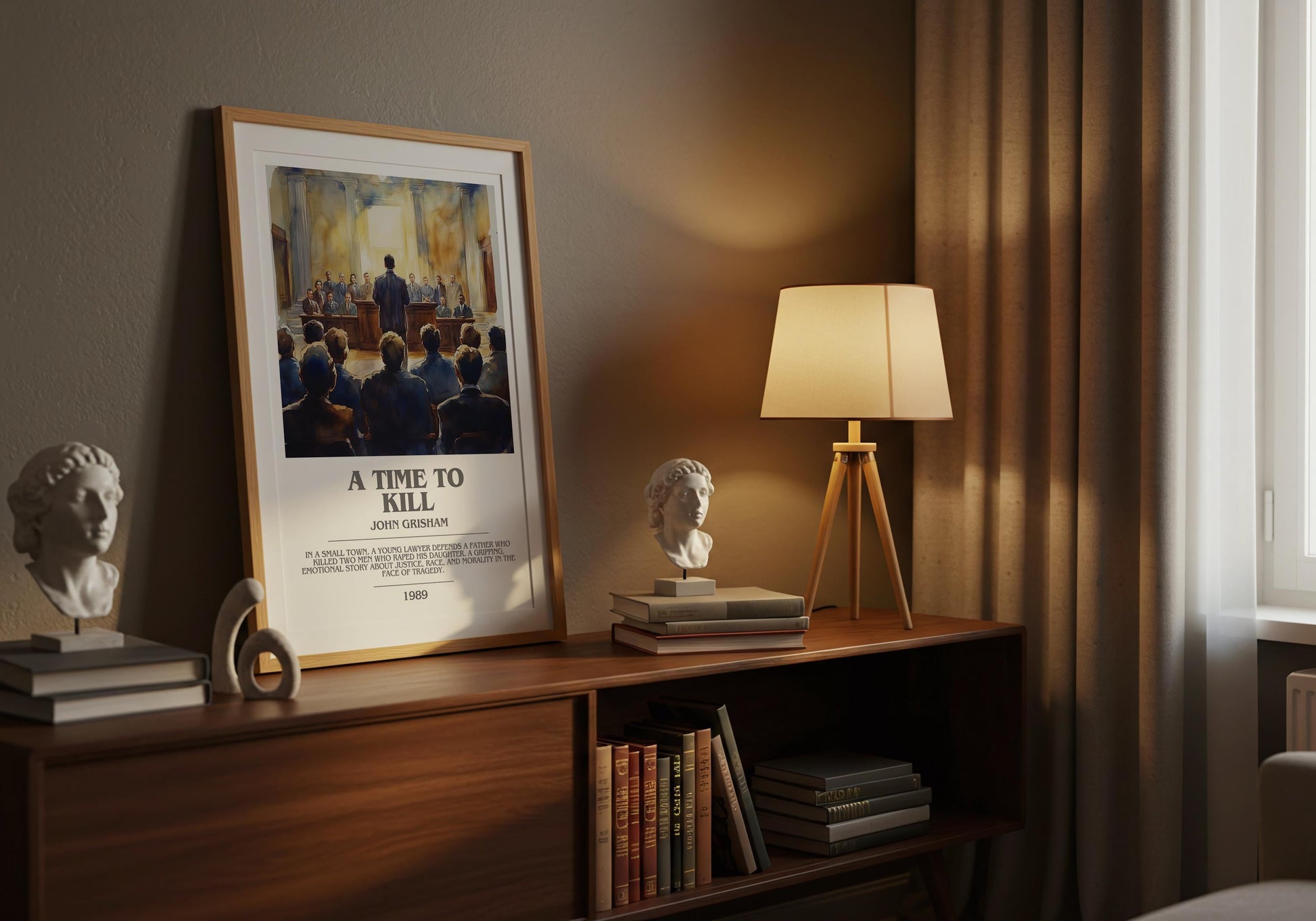 A Time To Kill by John Grisham | Descriptive Modern Book Art | Poster