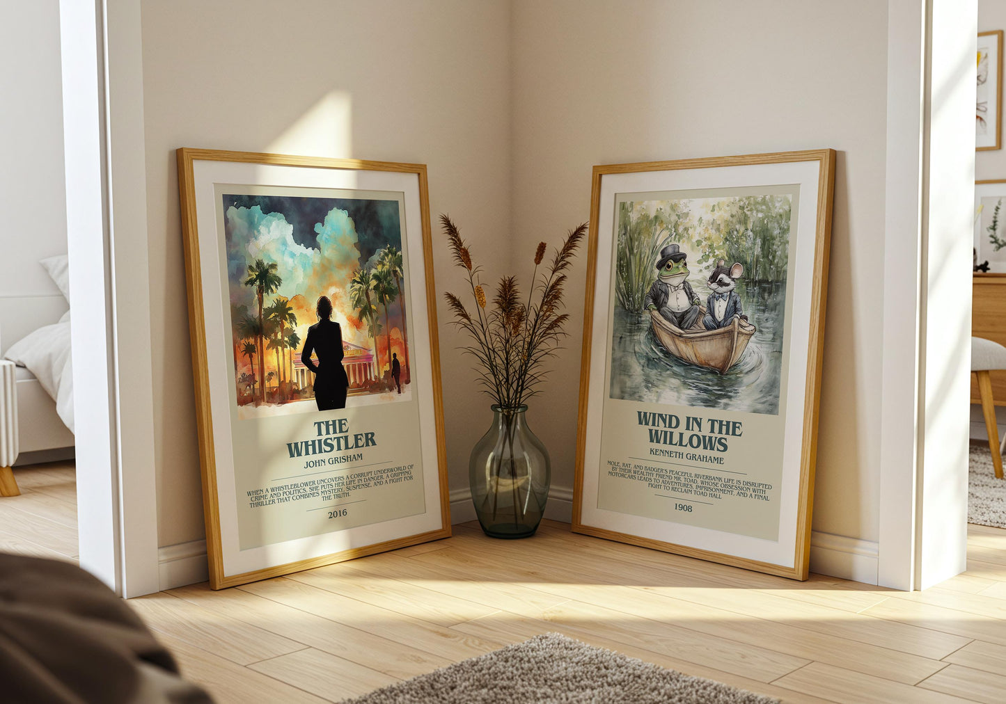 The Whistler bookish poster paired in gallery wall – literary art prints