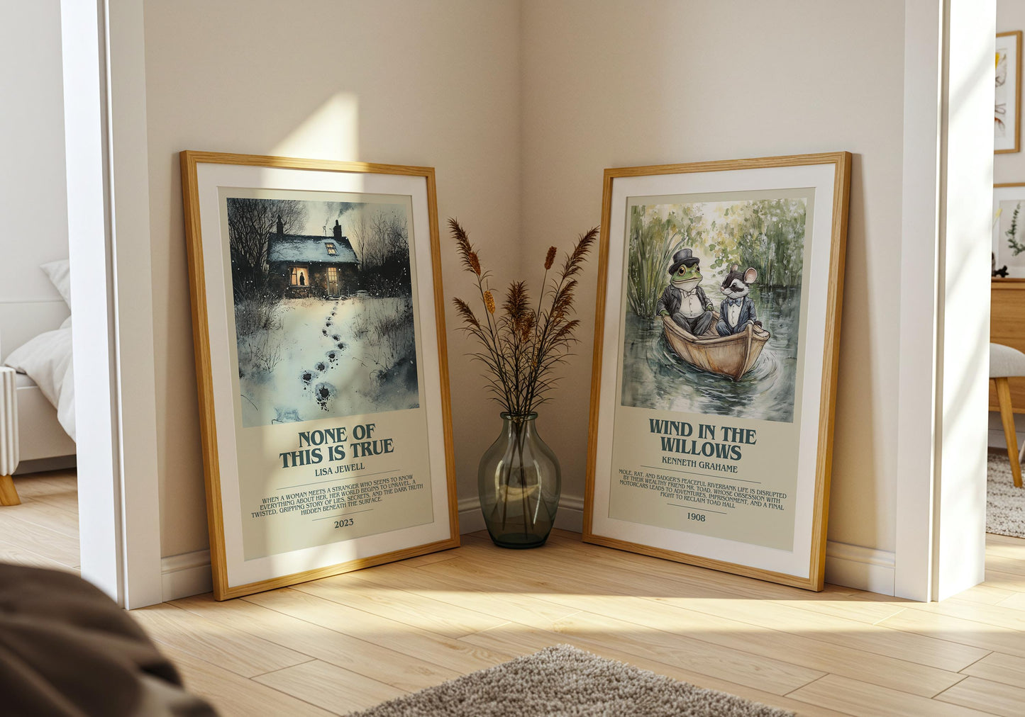 None of this is True bookish poster paired in gallery wall – literary art prints