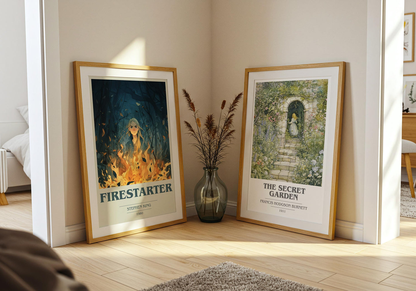 Firestarter by Stephen King | Book Poster | Literary Art Gift For Book Lover | Novel Inspired Wall Art | Free Delivery