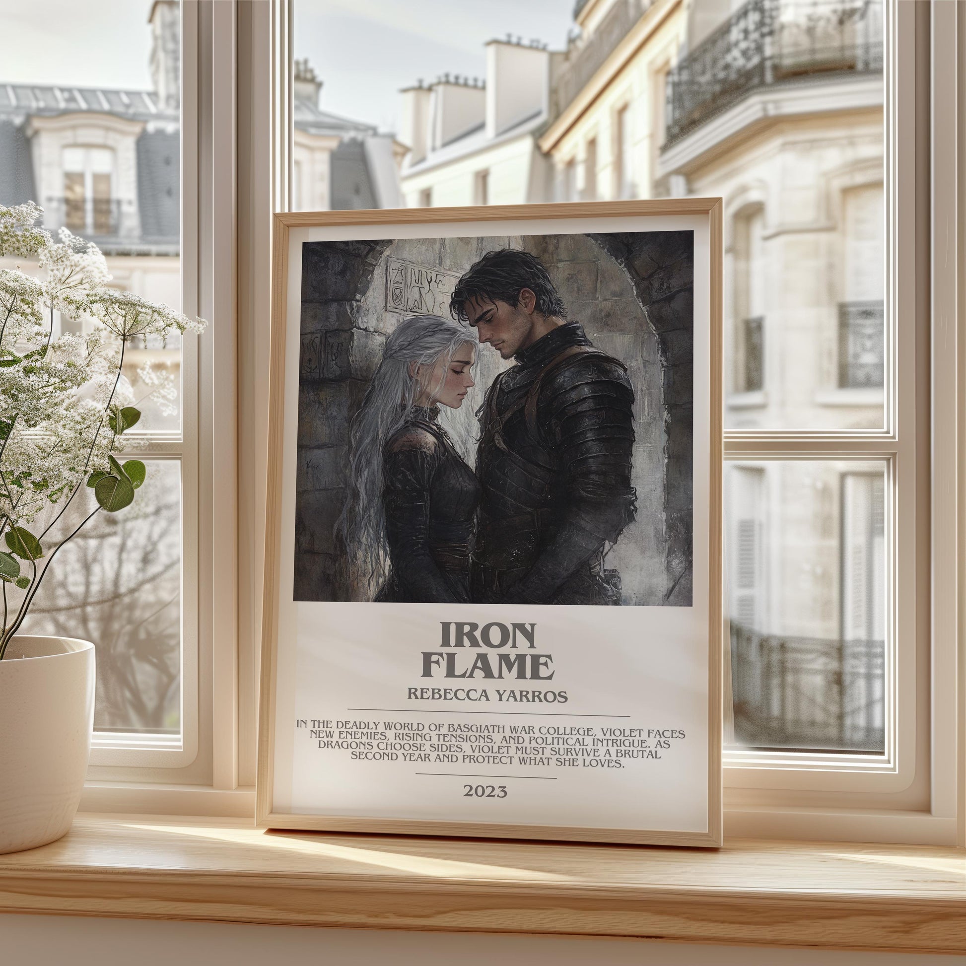 Iron Flame by Rebecca Yarros | Descriptive Modern Book Art | Poster
