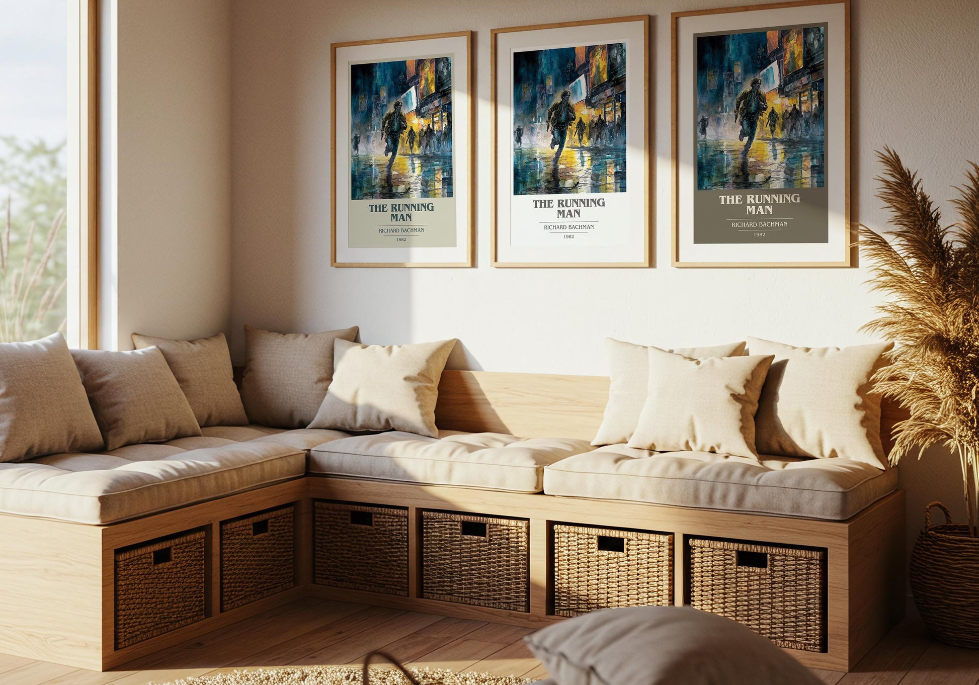 The Running Man by Richard Bachman | Book Poster | Literary Art Gift For Book Lover | Novel Inspired Wall Art | Free Delivery