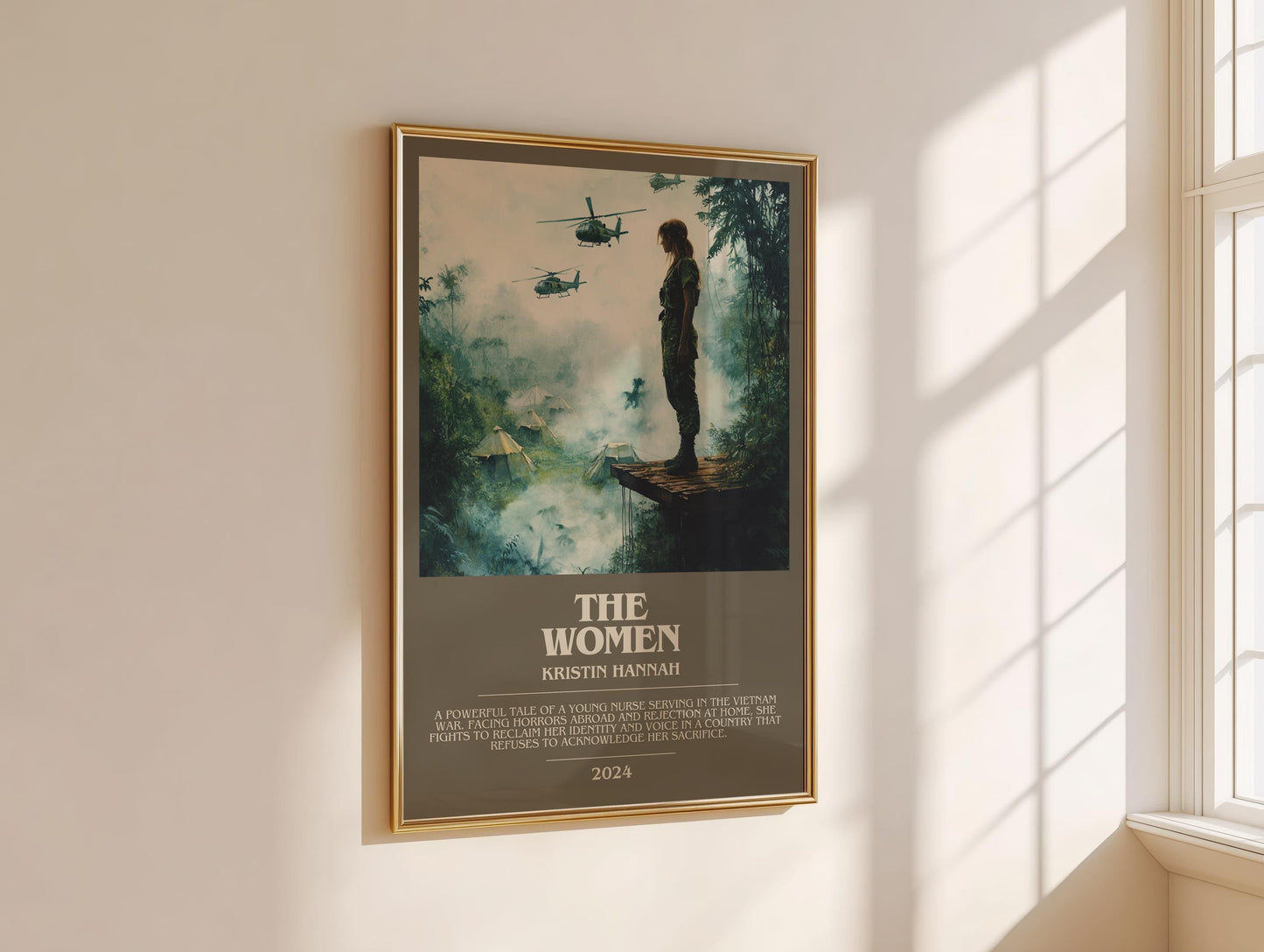 The Women bookish book poster framed on wall – historical fiction wall art
