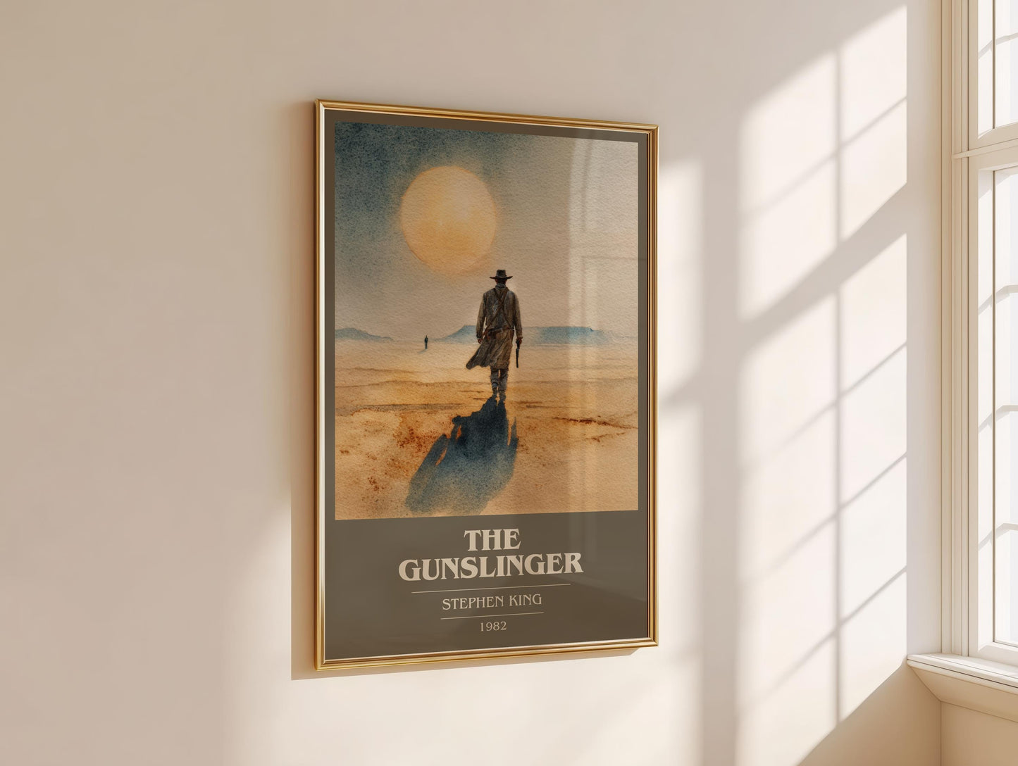 The Gunslinger by Stephen King | Book Poster | Literary Art Gift For Book Lover | Novel Inspired Wall Art | Free Delivery