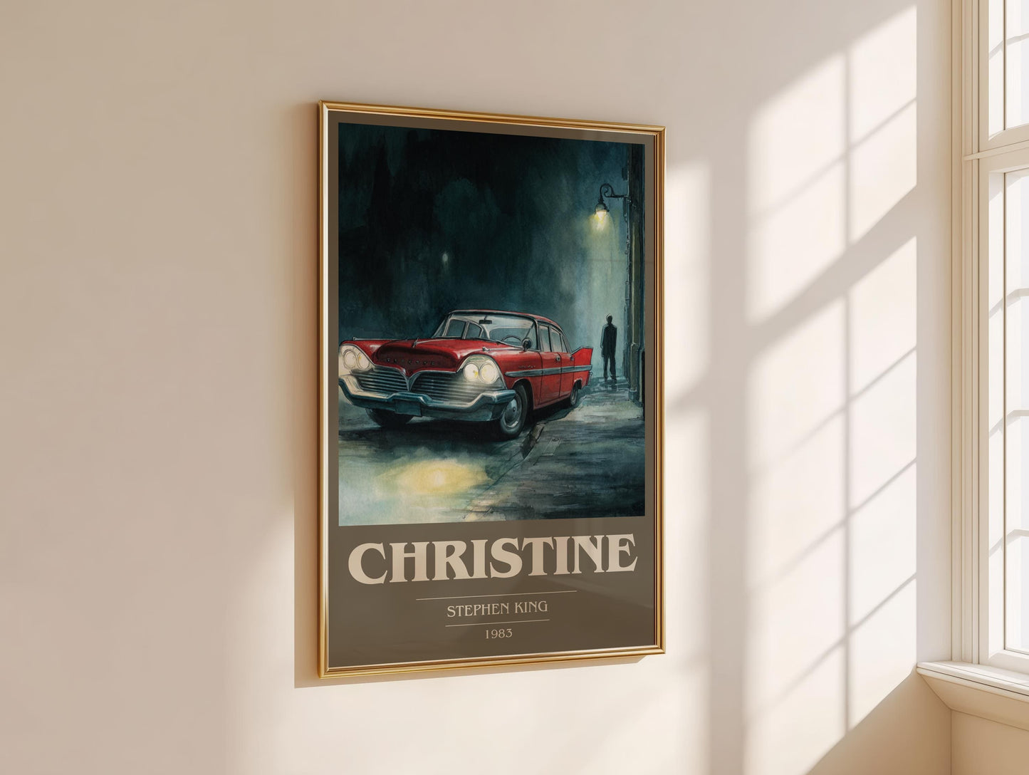 Christine by Stephen King | Book Poster | Literary Art Gift For Book Lover | Novel Inspired Wall Art | Free Delivery