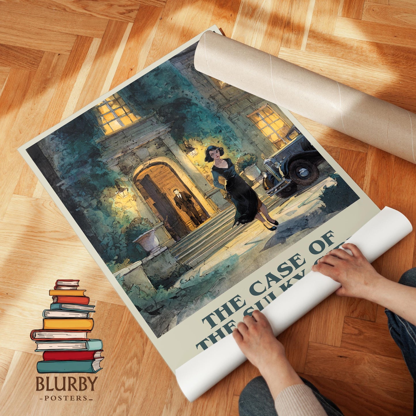 The Case Of The Sulky Girl by Erle Stanley Gardner | Book Poster | Literary Art Gift For Book Lover | Novel Inspired Wall Art