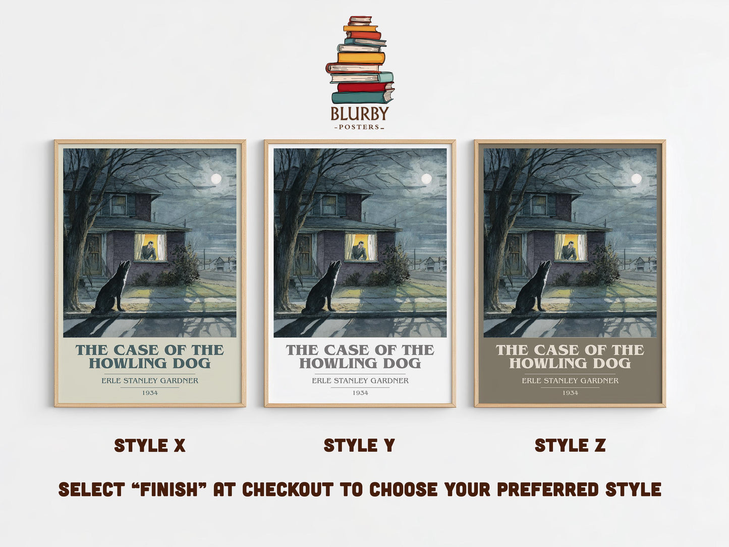 The Case Of The Howling Dog by Erle Stanley Gardner | Book Poster | Literary Art Gift For Book Lover | Novel Inspired Wall Art