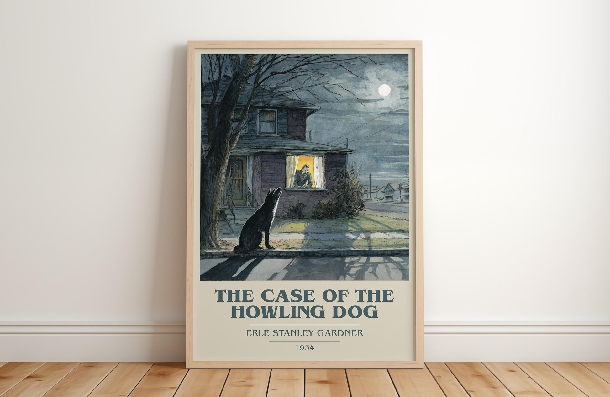 The Case Of The Howling Dog by Erle Stanley Gardner | Book Poster | Literary Art Gift For Book Lover | Novel Inspired Wall Art