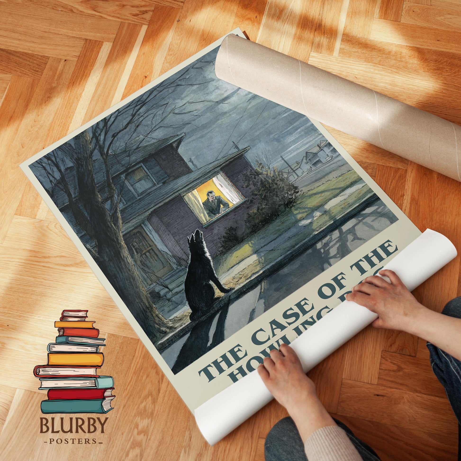 The Case Of The Howling Dog by Erle Stanley Gardner | Book Poster | Literary Art Gift For Book Lover | Novel Inspired Wall Art