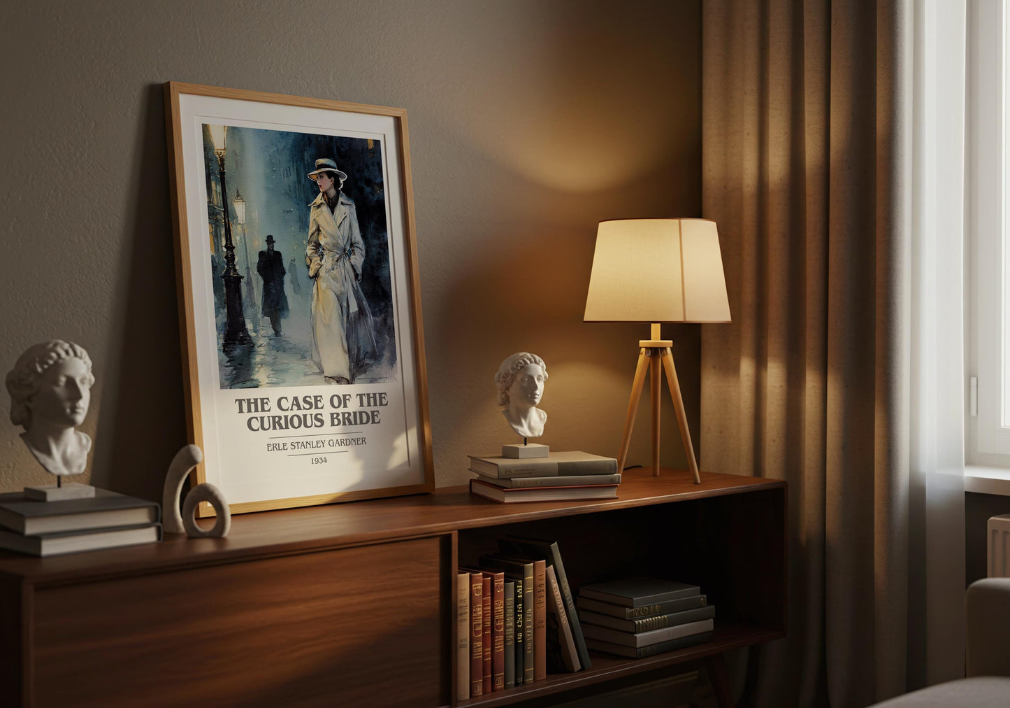 The Case Of The Curious Bride by Erle Stanley Gardner | Book Poster | Literary Art Gift For Book Lover | Novel Inspired Wall Art