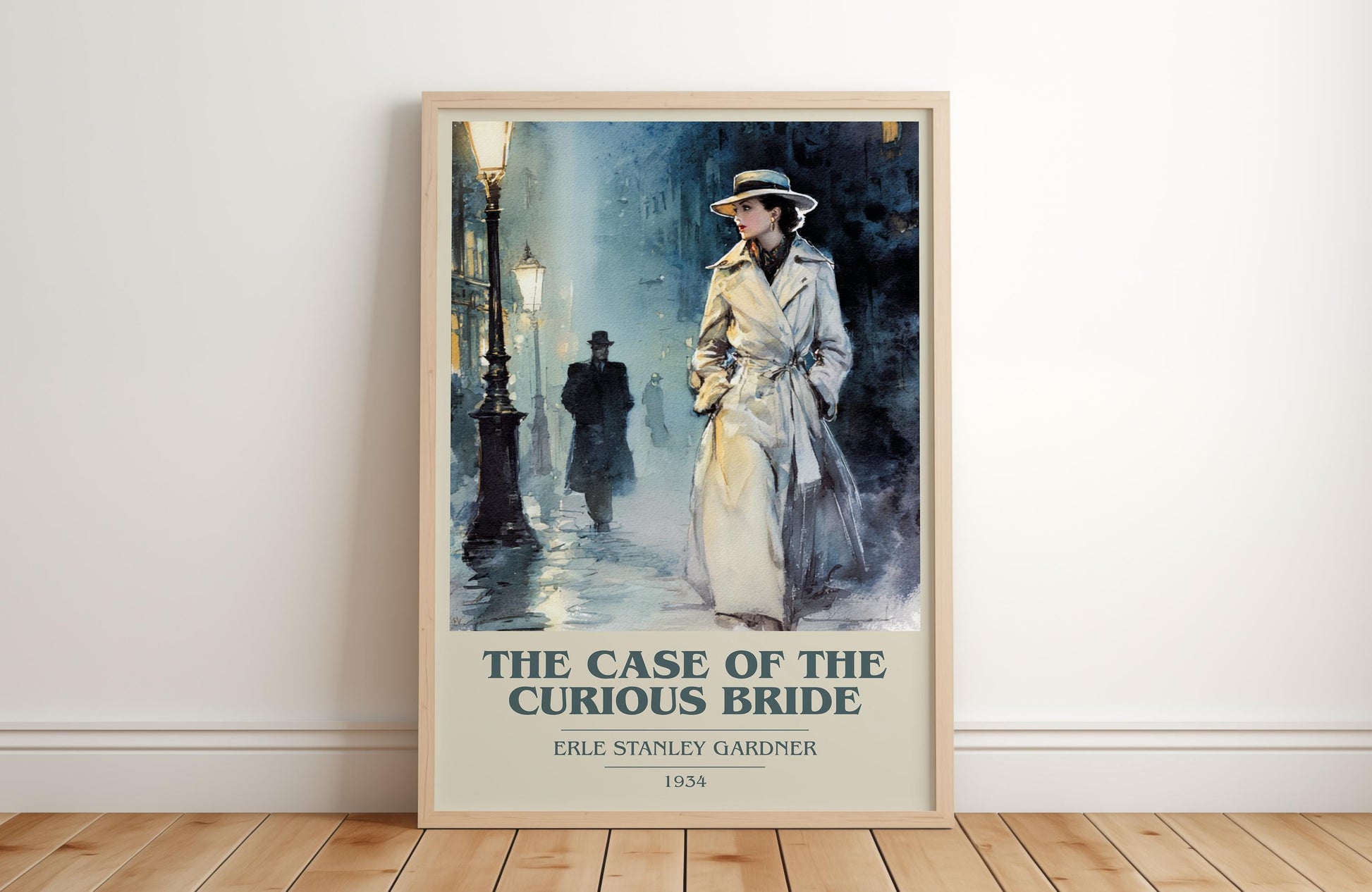 The Case Of The Curious Bride by Erle Stanley Gardner | Book Poster | Literary Art Gift For Book Lover | Novel Inspired Wall Art