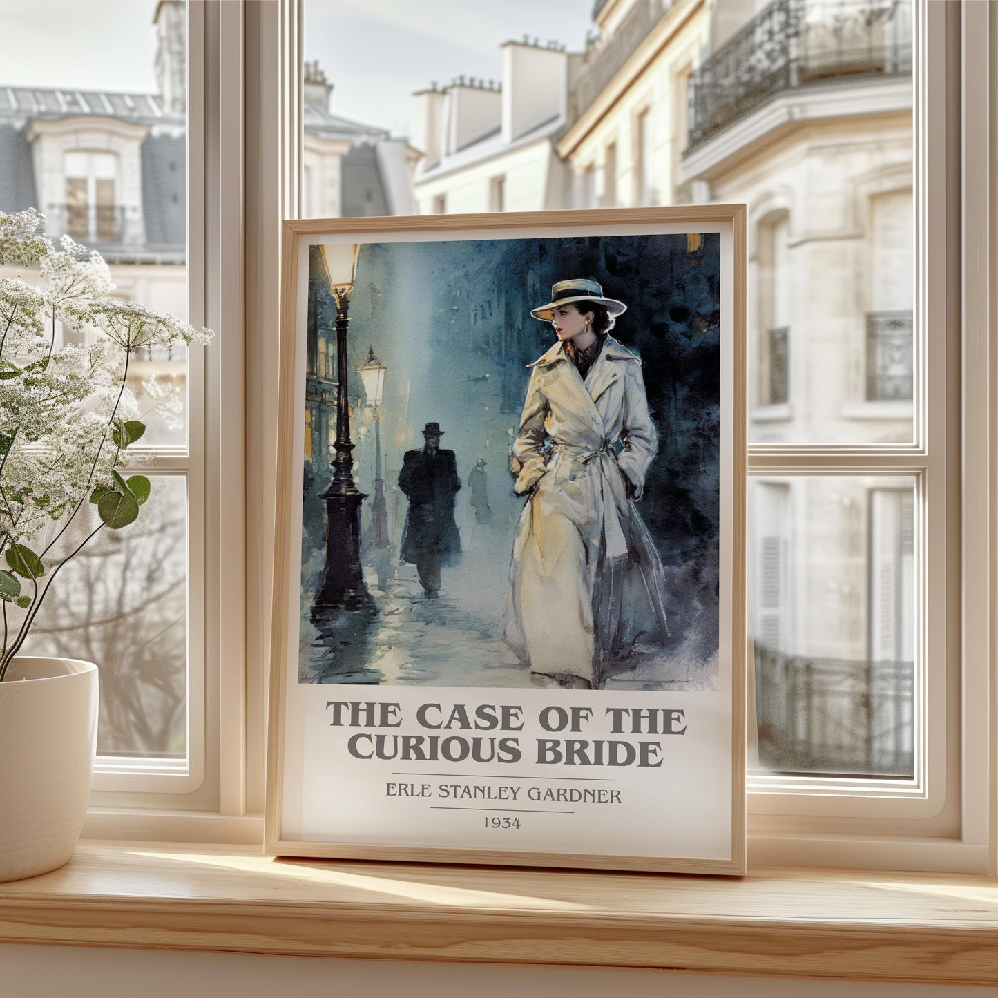 The Case Of The Curious Bride by Erle Stanley Gardner | Book Poster | Literary Art Gift For Book Lover | Novel Inspired Wall Art