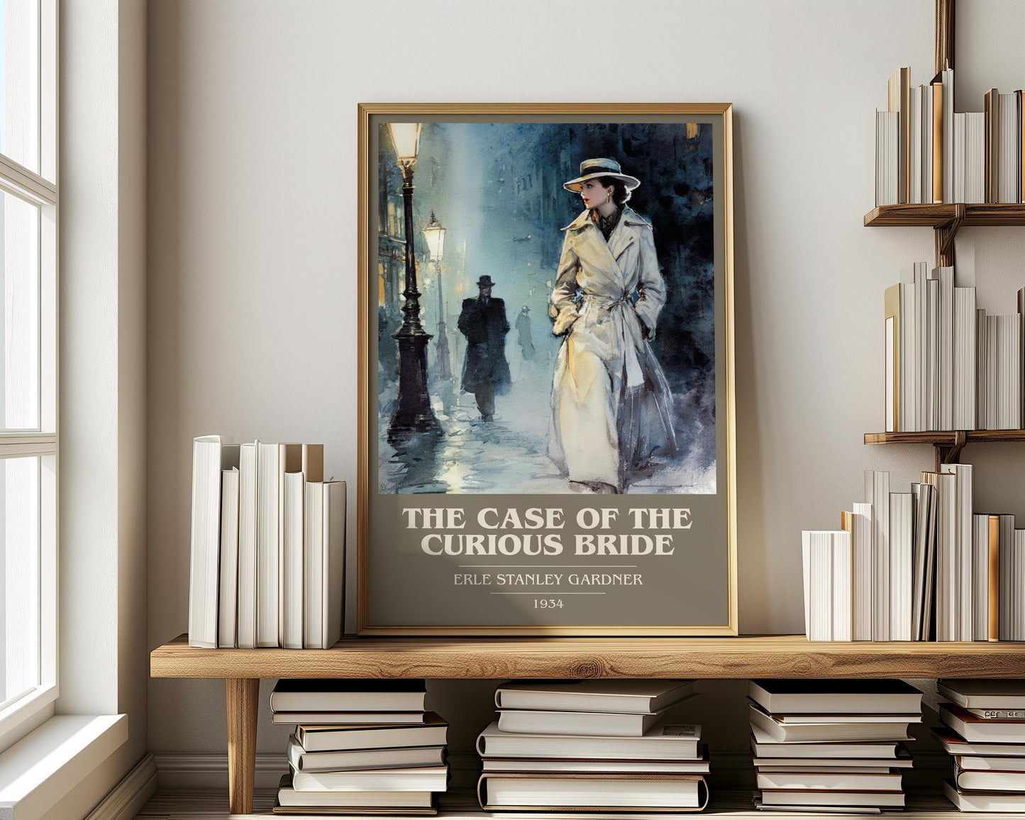 The Case Of The Curious Bride by Erle Stanley Gardner | Book Poster | Literary Art Gift For Book Lover | Novel Inspired Wall Art