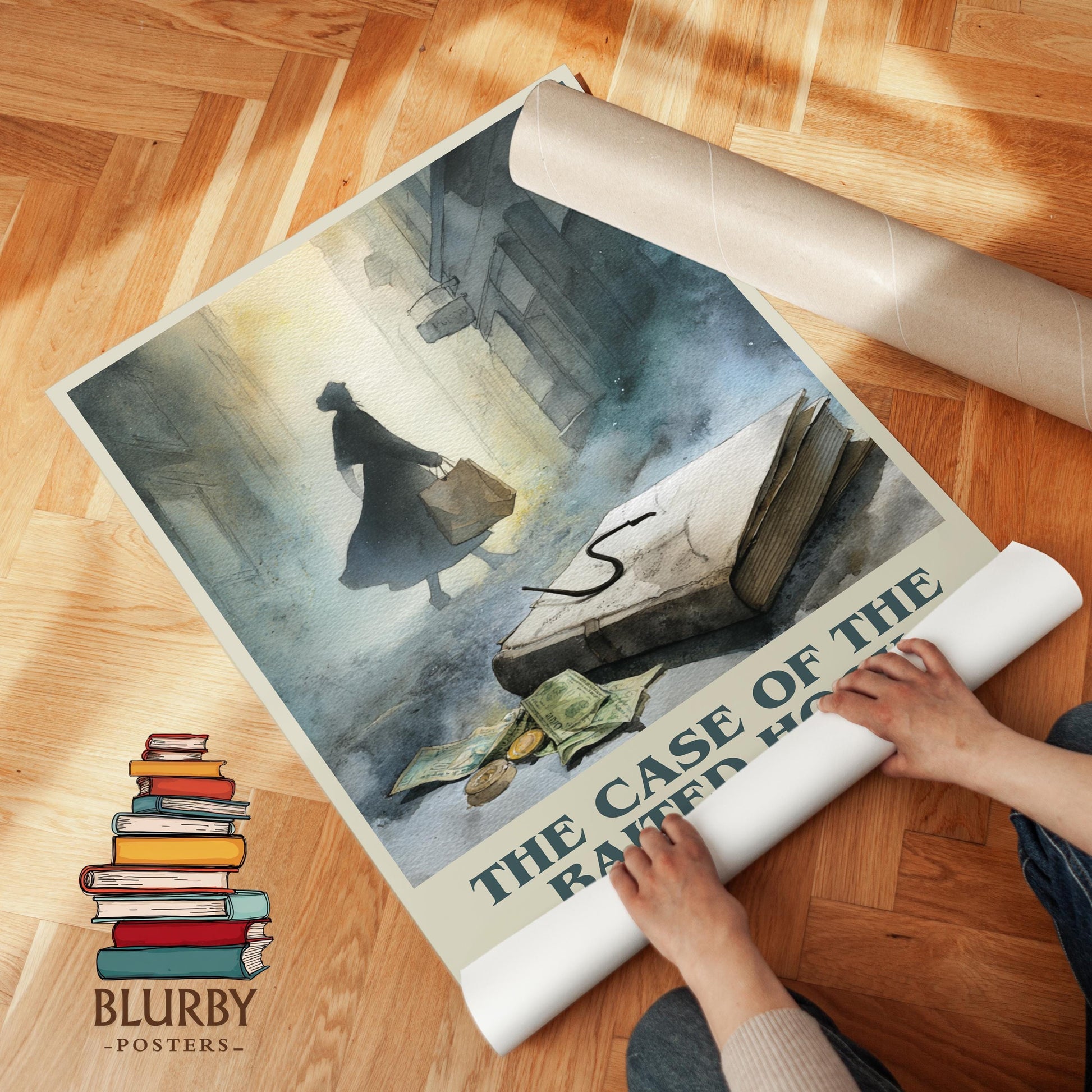 The Case Of The Baited Hook by Erle Stanley Gardner | Book Poster | Literary Art Gift For Book Lover | Novel Inspired Wall Art