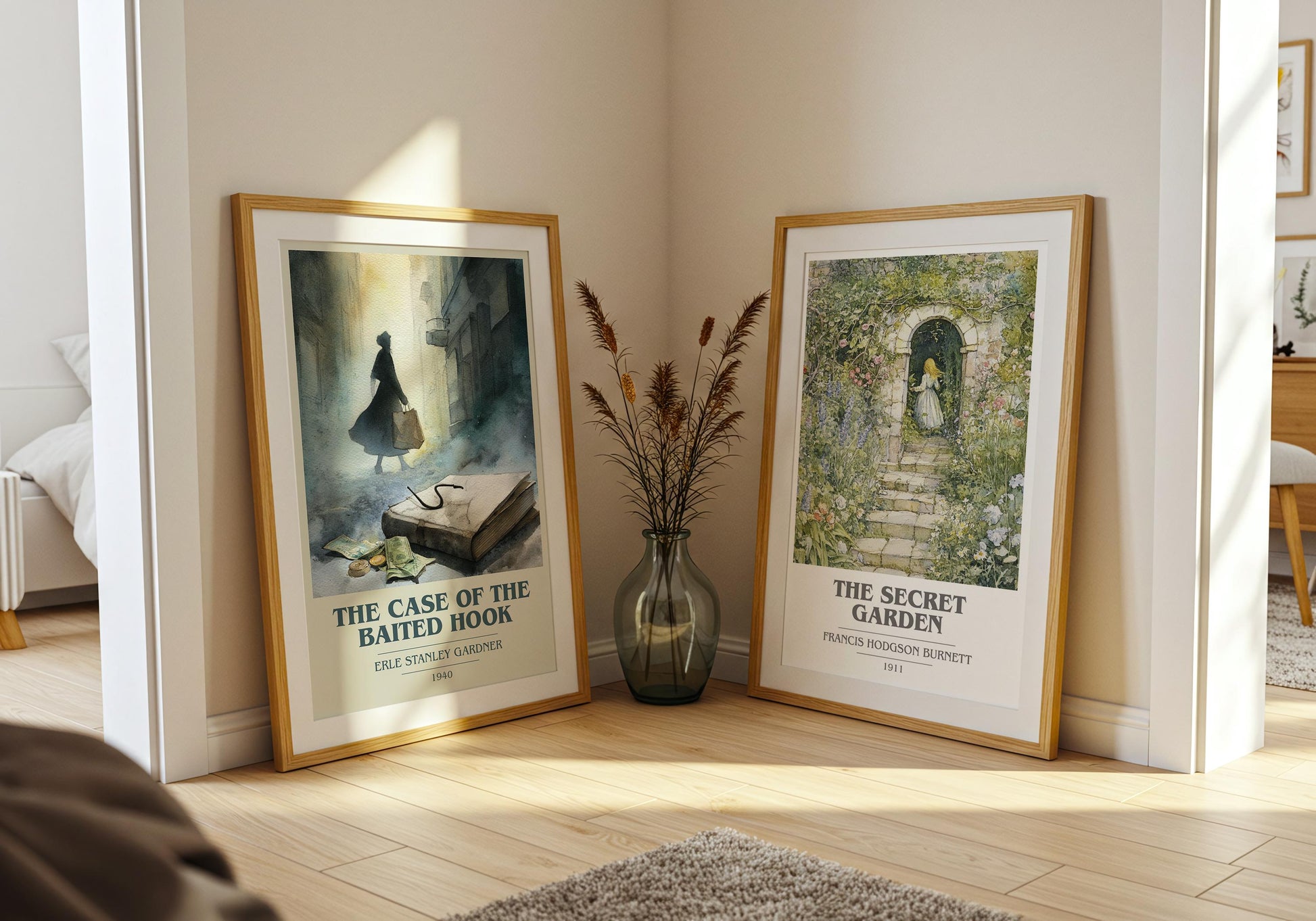 The Case Of The Baited Hook by Erle Stanley Gardner | Book Poster | Literary Art Gift For Book Lover | Novel Inspired Wall Art