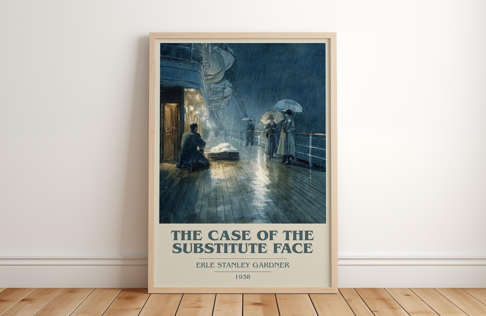 The Case Of The Substitute Face by Erle Stanley Gardner | Book Poster | Literary Art Gift For Book Lover | Novel Inspired Wall Art