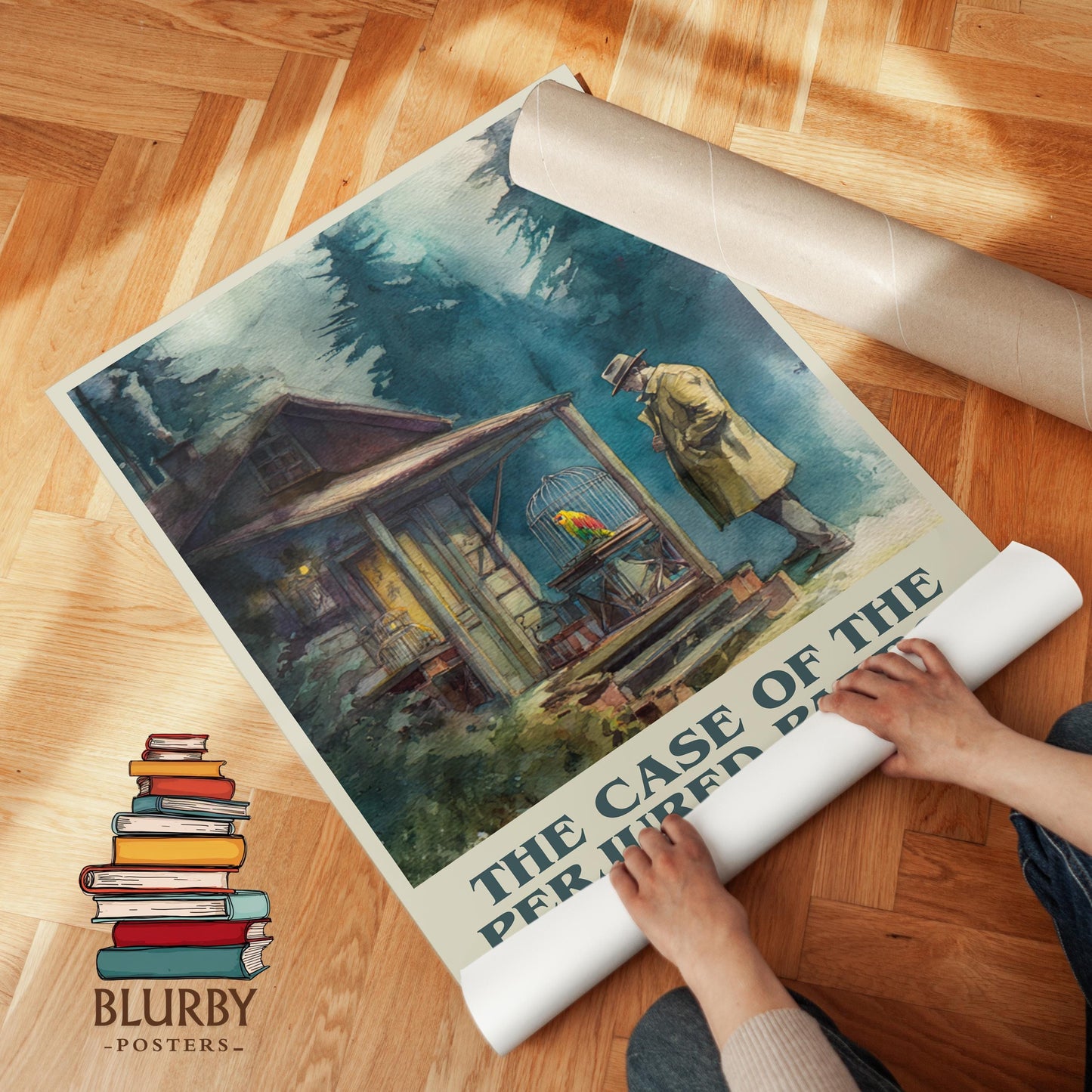 The Case Of The Perjured Parrot by Erle Stanley Gardner | Book Poster | Literary Art Gift For Book Lover | Novel Inspired Wall Art