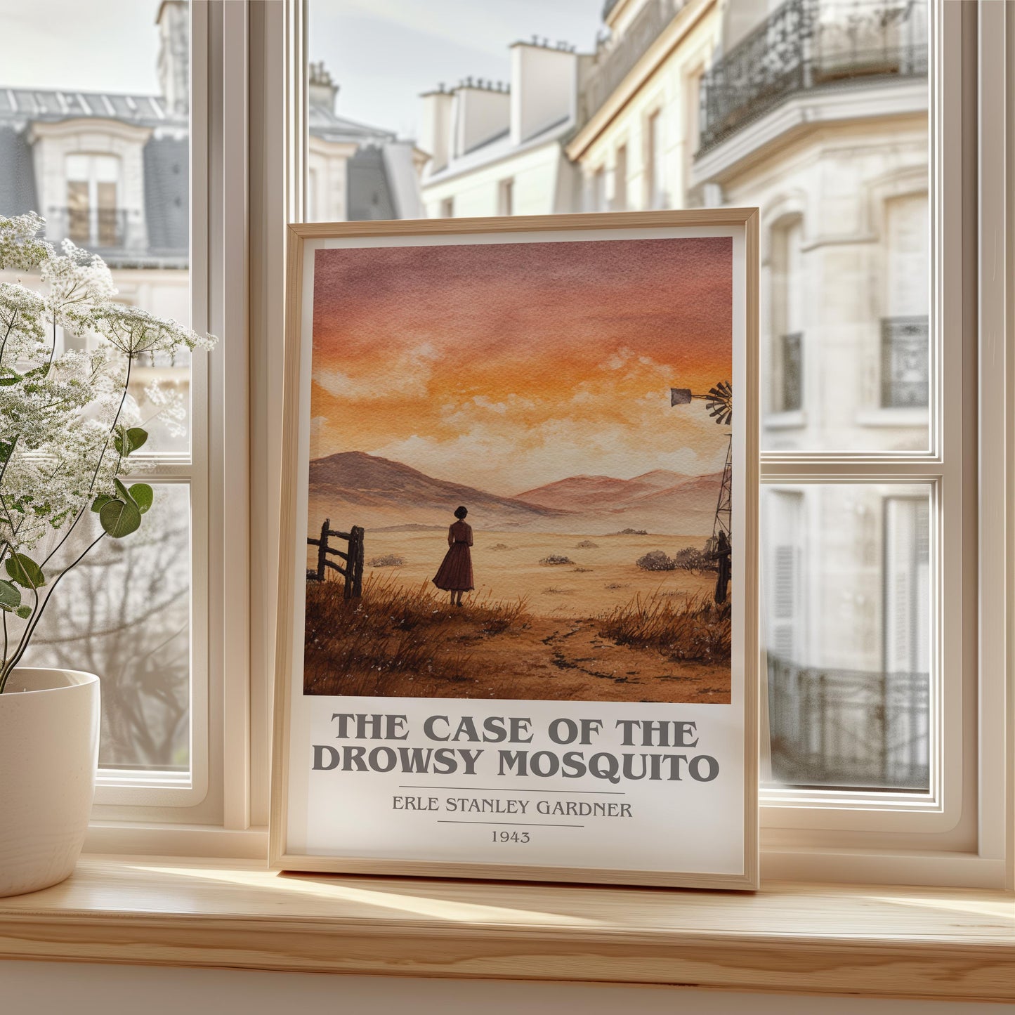 The Case Of The Drowsy Mosquito by Erle Stanley Gardner | Book Poster | Literary Art Gift For Book Lover | Novel Inspired Wall Art