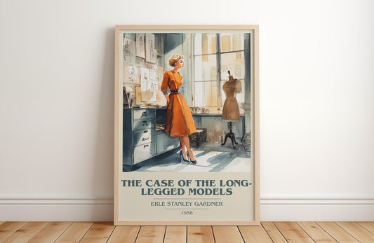 The Case Of The Long-Legged Models by Erle Stanley Gardner | Book Poster | Literary Art Gift For Book Lover | Novel Inspired Wall Art