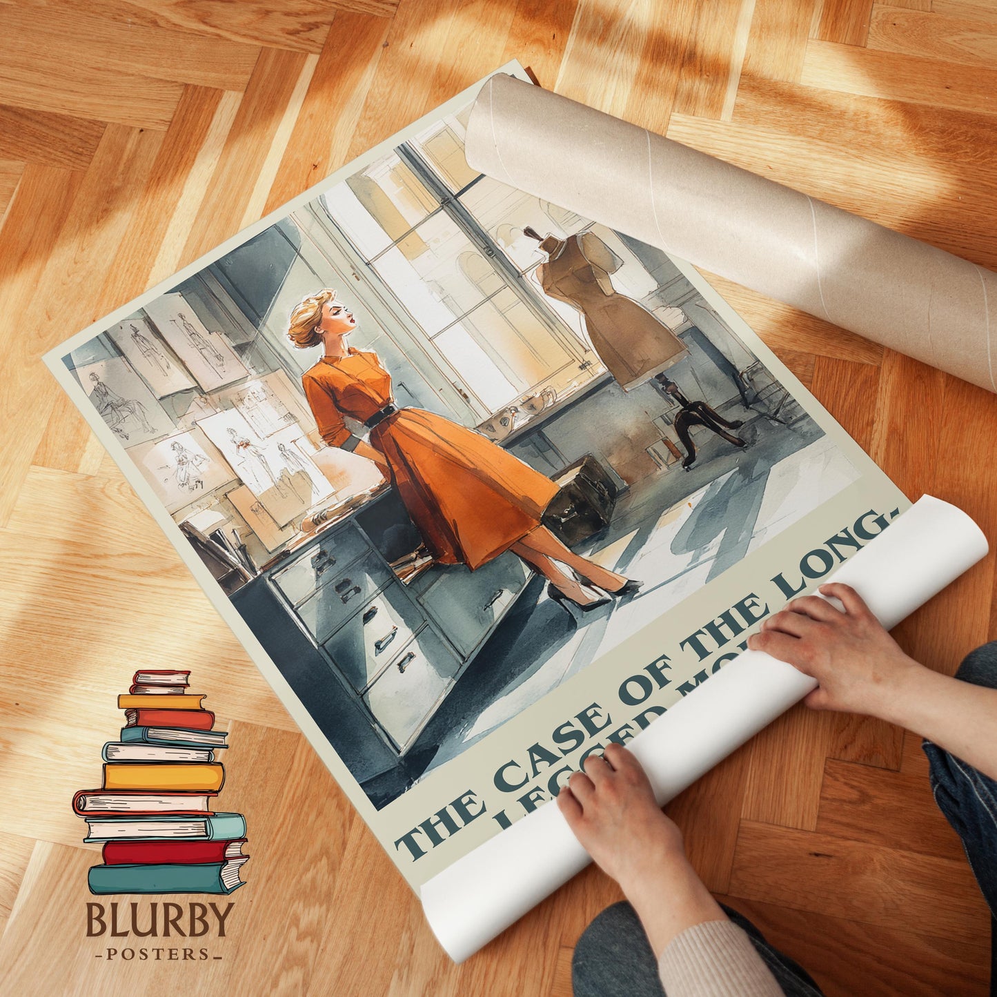 The Case Of The Long-Legged Models by Erle Stanley Gardner | Book Poster | Literary Art Gift For Book Lover | Novel Inspired Wall Art