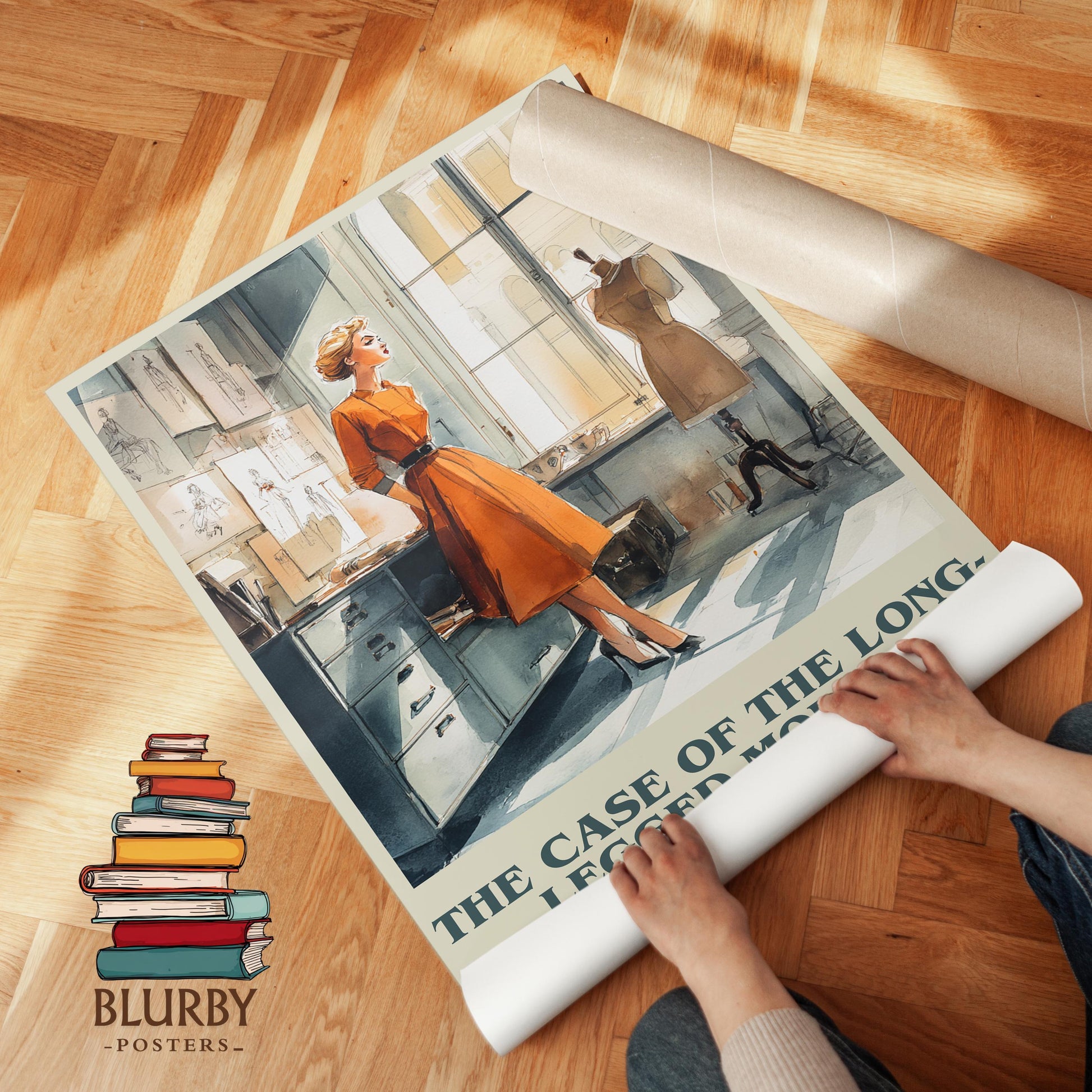 The Case Of The Long-Legged Models by Erle Stanley Gardner | Book Poster | Literary Art Gift For Book Lover | Novel Inspired Wall Art