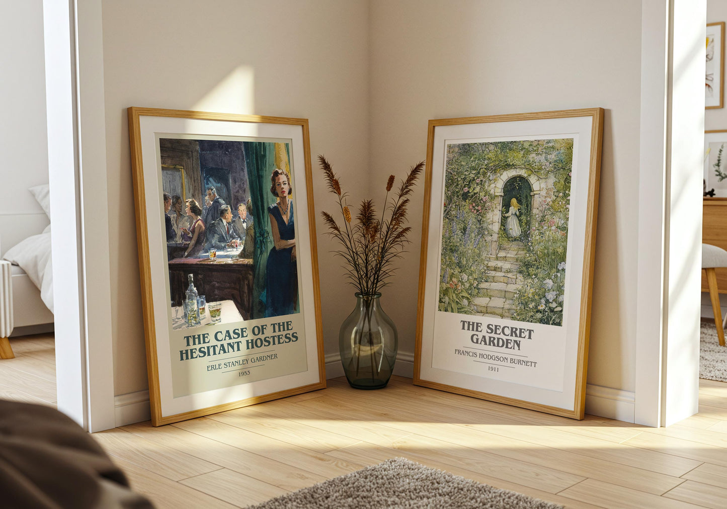 The Case Of The Hesitant Hostess by Erle Stanley Gardner | Book Poster | Literary Art Gift For Book Lover | Novel Inspired Wall Art