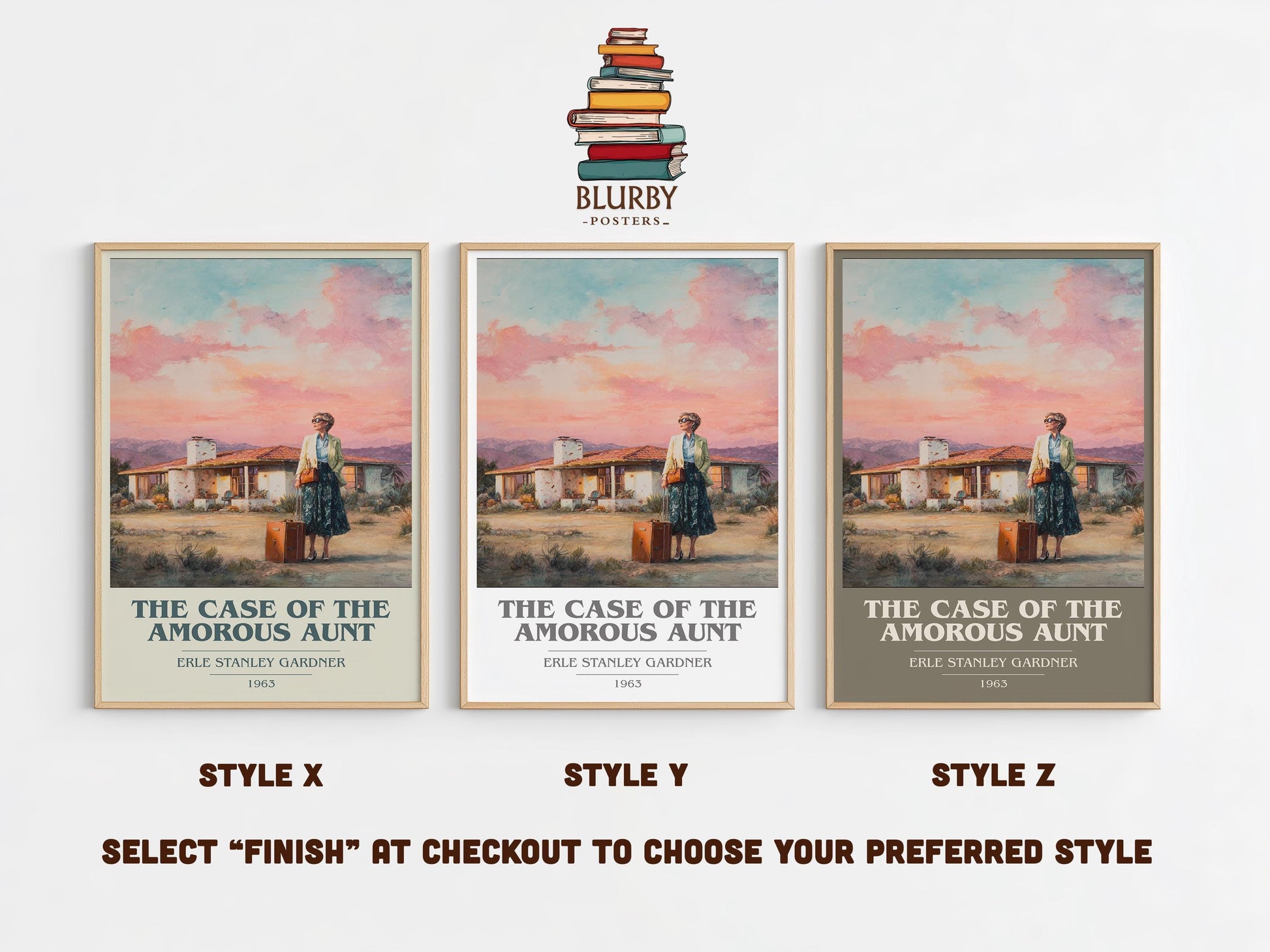 The Case Of The Amorous Aunt by Erle Stanley Gardner | Book Poster | Literary Art Gift For Book Lover | Novel Inspired Wall Art