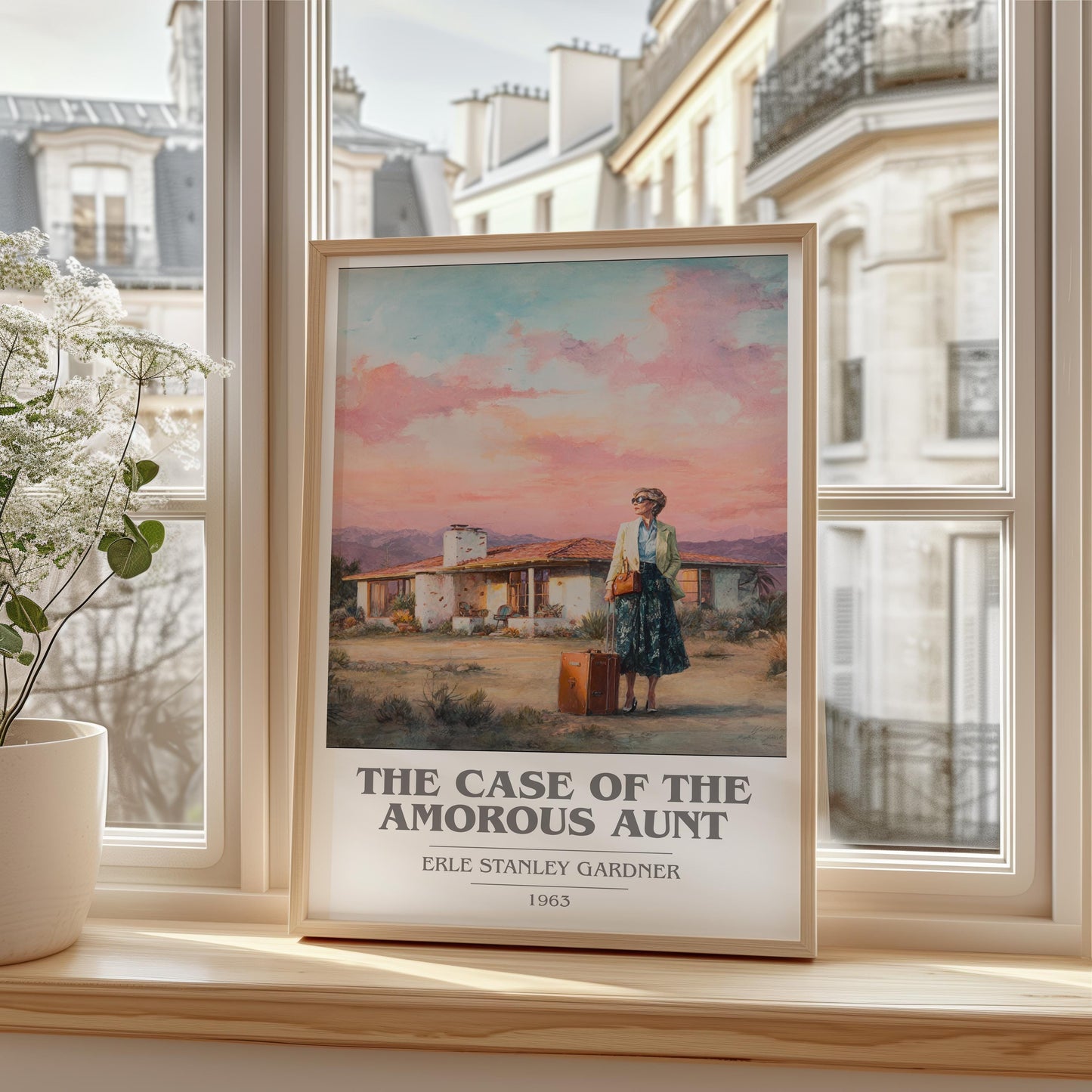 The Case Of The Amorous Aunt by Erle Stanley Gardner | Book Poster | Literary Art Gift For Book Lover | Novel Inspired Wall Art