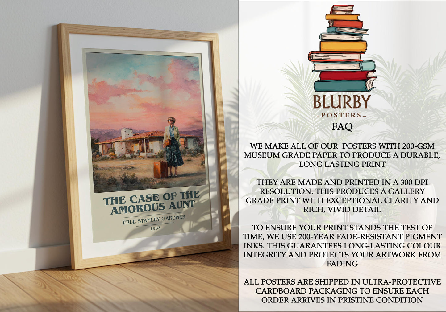 The Case Of The Amorous Aunt by Erle Stanley Gardner | Book Poster | Literary Art Gift For Book Lover | Novel Inspired Wall Art