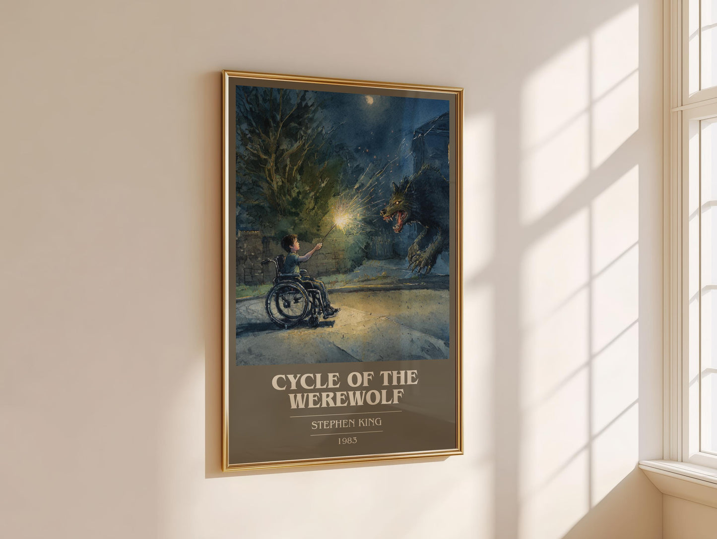 Cycle of the Werewolf by Stephen King | Book Poster | Literary Art Gift For Book Lover | Novel Inspired Wall Art