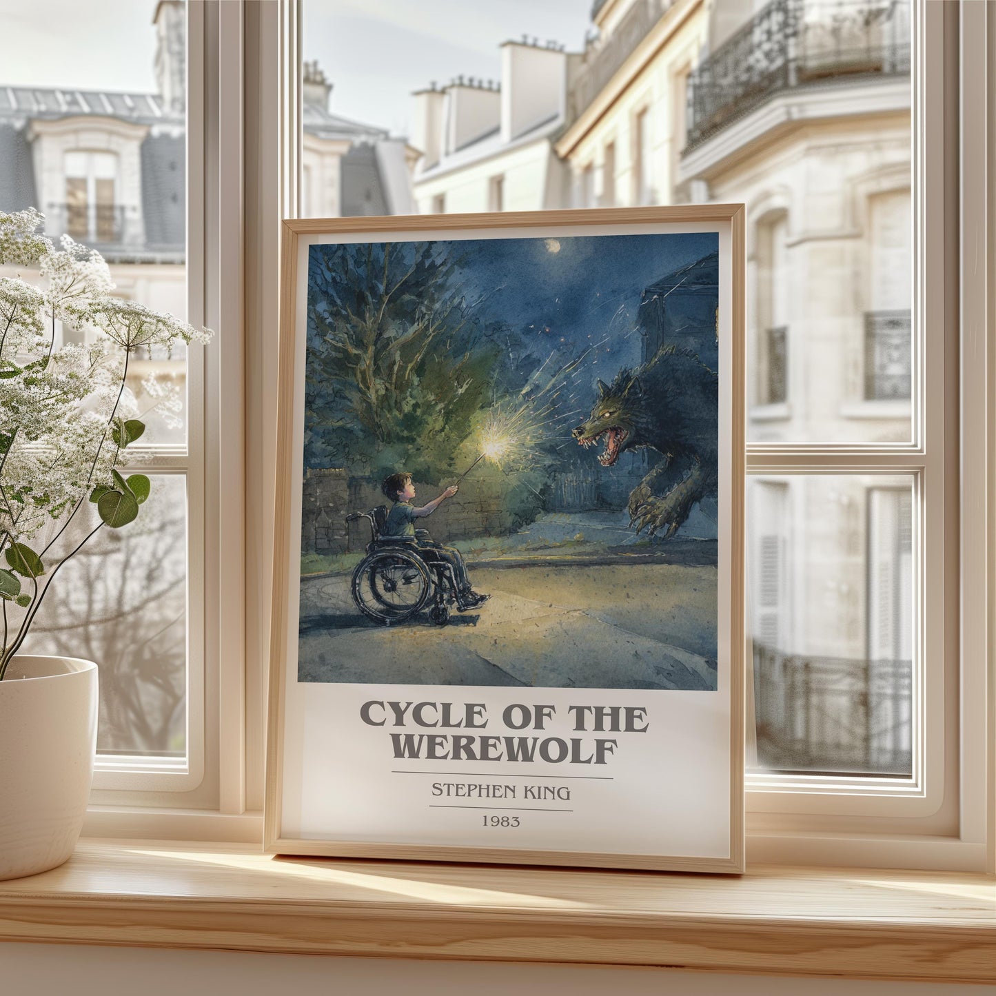 Cycle of the Werewolf by Stephen King | Book Poster | Literary Art Gift For Book Lover | Novel Inspired Wall Art