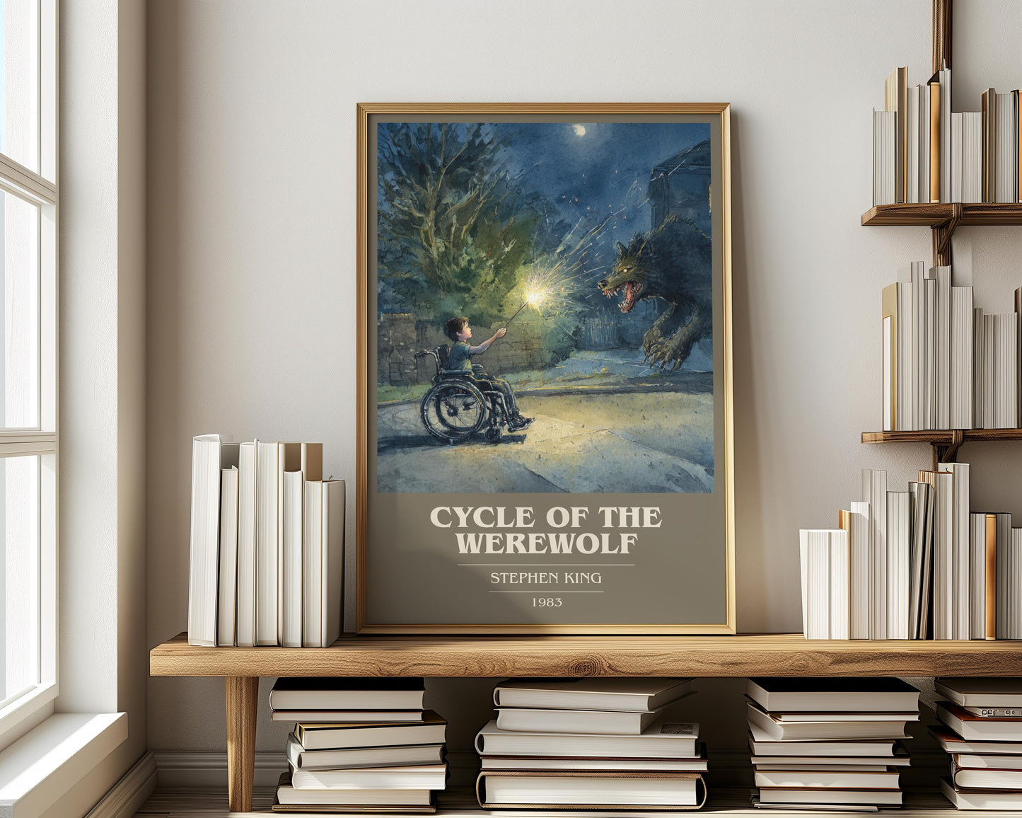 Cycle of the Werewolf by Stephen King | Book Poster | Literary Art Gift For Book Lover | Novel Inspired Wall Art
