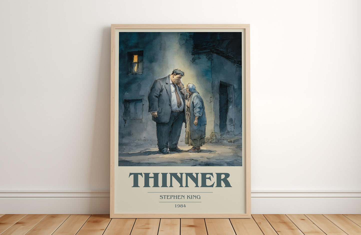 Thinner by Stephen King | Book Poster | Literary Art Gift For Book Lover | Novel Inspired Wall Art