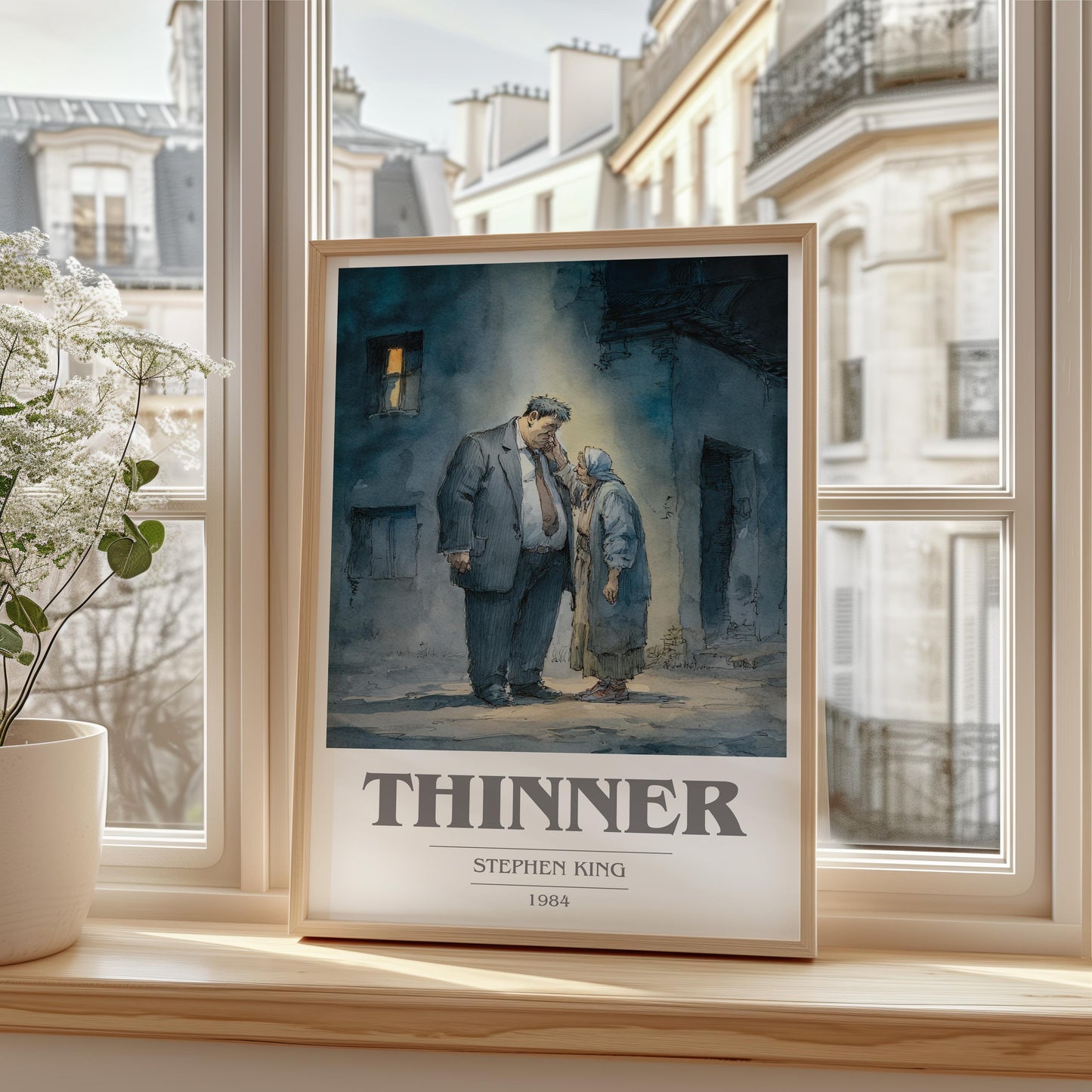 Thinner by Stephen King | Book Poster | Literary Art Gift For Book Lover | Novel Inspired Wall Art