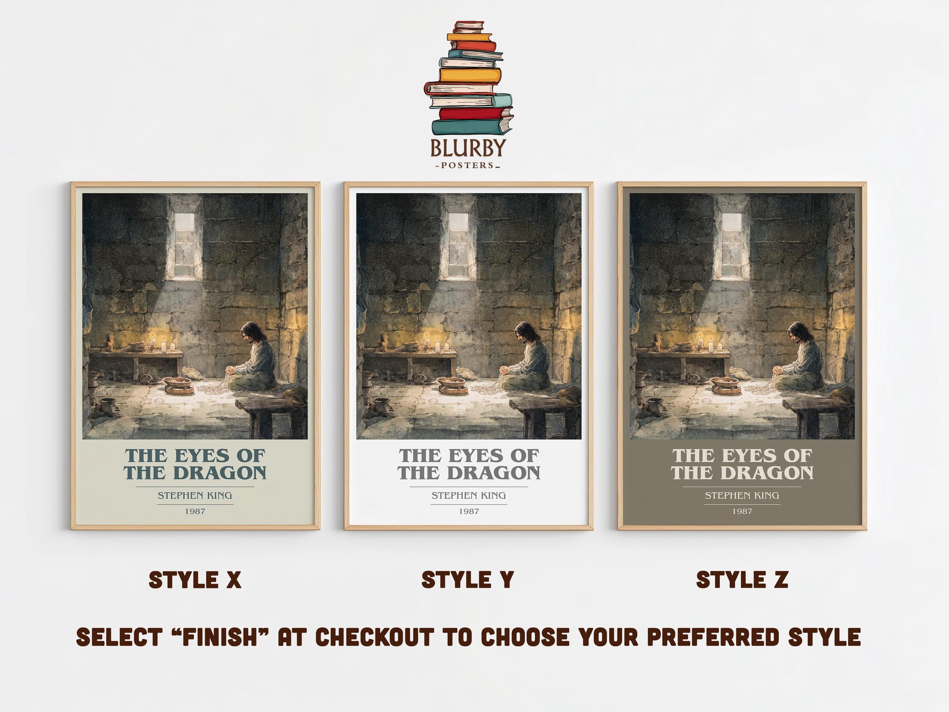 The Eyes of the Dragon by Stephen King | Book Poster | Literary Art Gift For Book Lover | Novel Inspired Wall Art