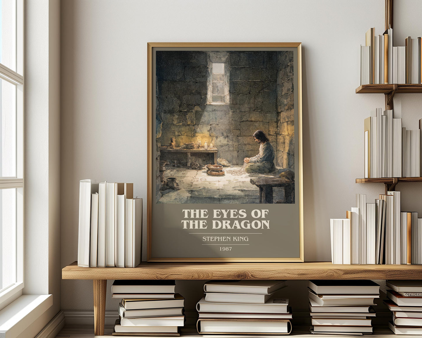 The Eyes of the Dragon by Stephen King | Book Poster | Literary Art Gift For Book Lover | Novel Inspired Wall Art