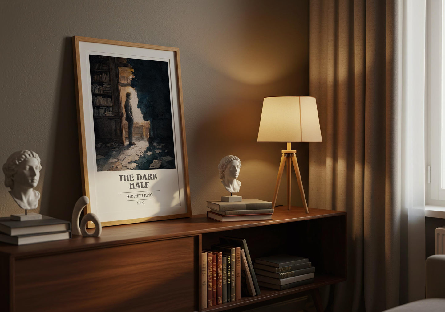 The Dark Half by Stephen King | Book Poster | Literary Art Gift For Book Lover | Novel Inspired Wall Art