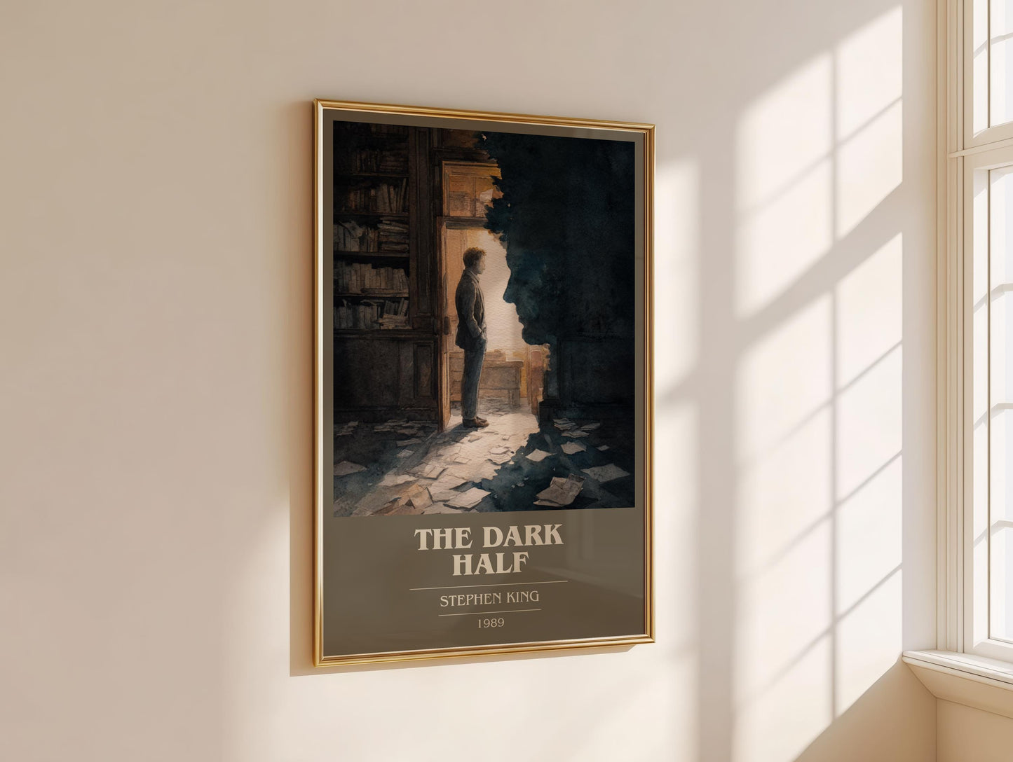 The Dark Half by Stephen King | Book Poster | Literary Art Gift For Book Lover | Novel Inspired Wall Art