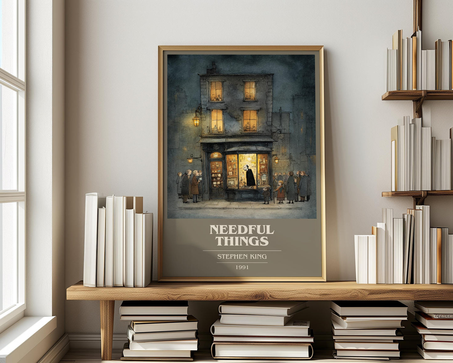Needful Things by Stephen King | Book Poster | Literary Art Gift For Book Lover | Novel Inspired Wall Art