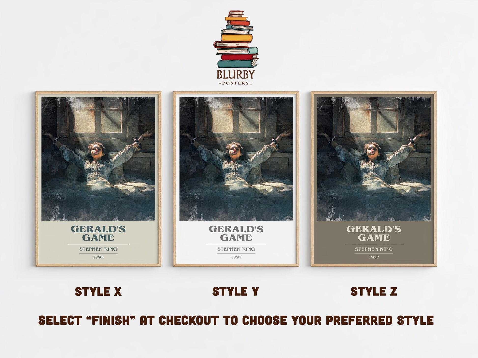 Gerald's Game by Stephen King | Book Poster | Literary Art Gift For Book Lover | Novel Inspired Wall Art