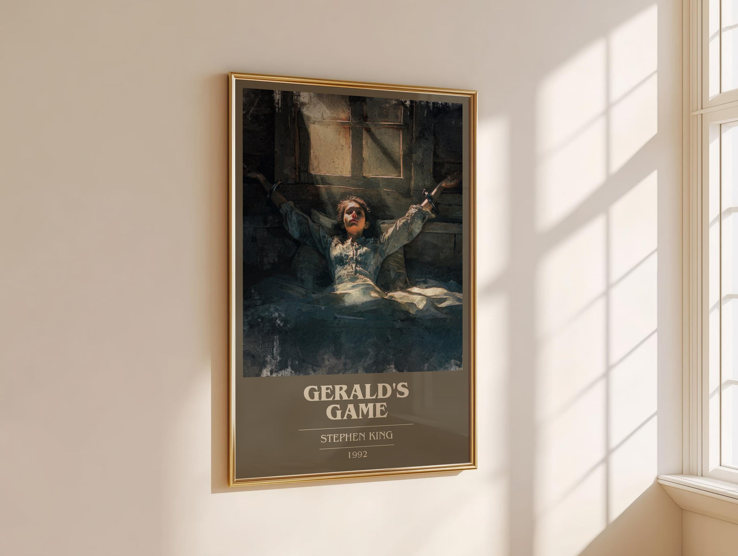 Gerald's Game by Stephen King | Book Poster | Literary Art Gift For Book Lover | Novel Inspired Wall Art