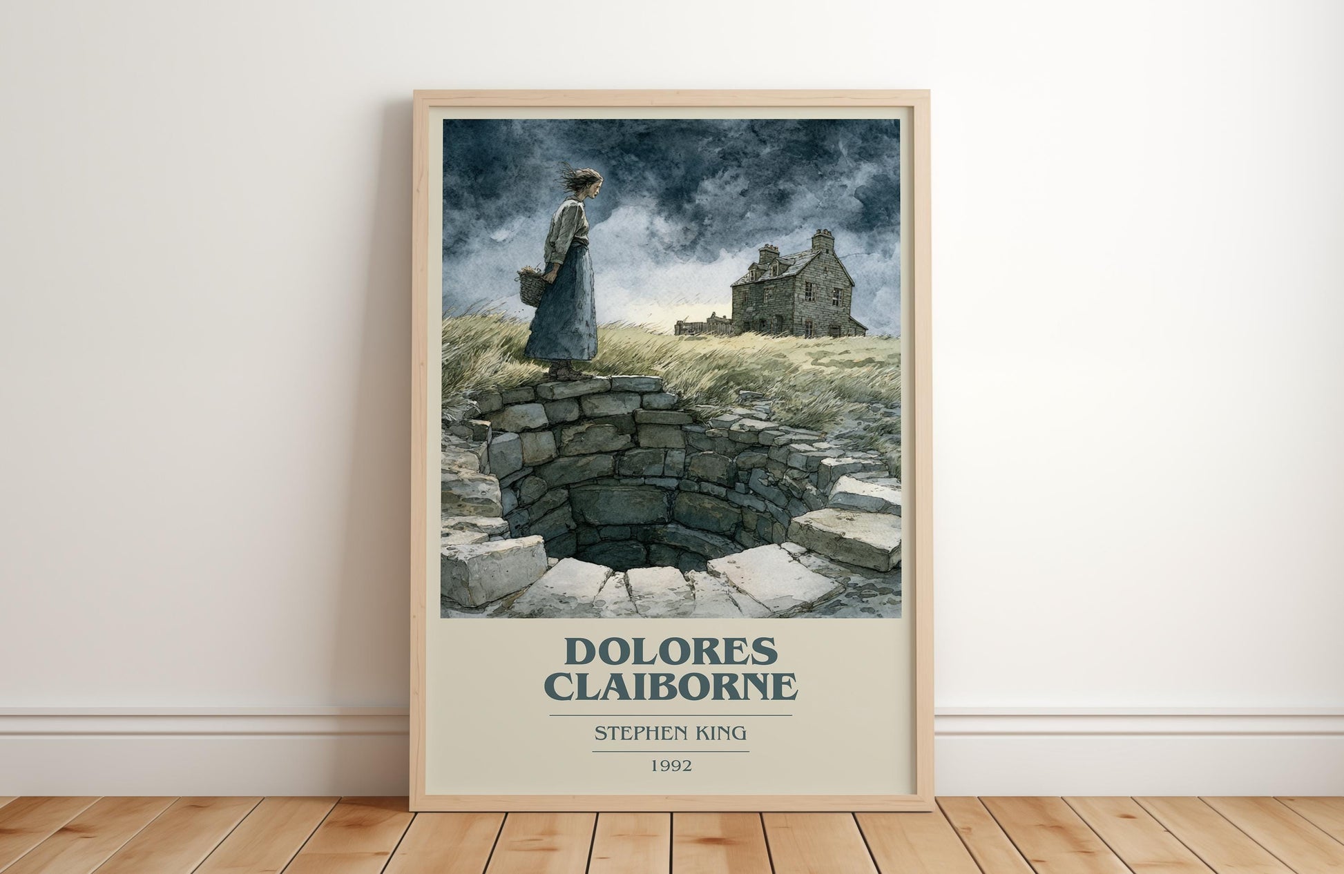 Delores Claiborne by Stephen King | Book Poster | Literary Art Gift For Book Lover | Novel Inspired Wall Art