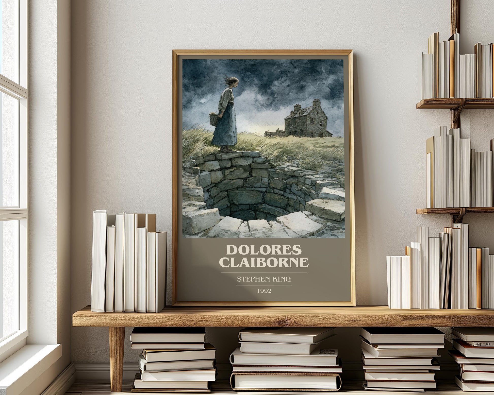 Delores Claiborne by Stephen King | Book Poster | Literary Art Gift For Book Lover | Novel Inspired Wall Art