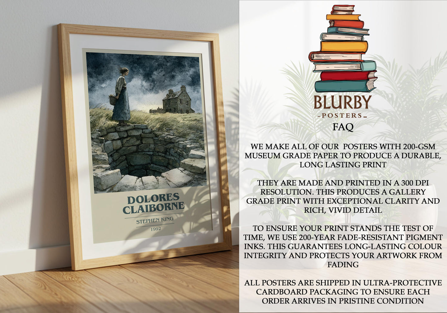 Delores Claiborne by Stephen King | Book Poster | Literary Art Gift For Book Lover | Novel Inspired Wall Art