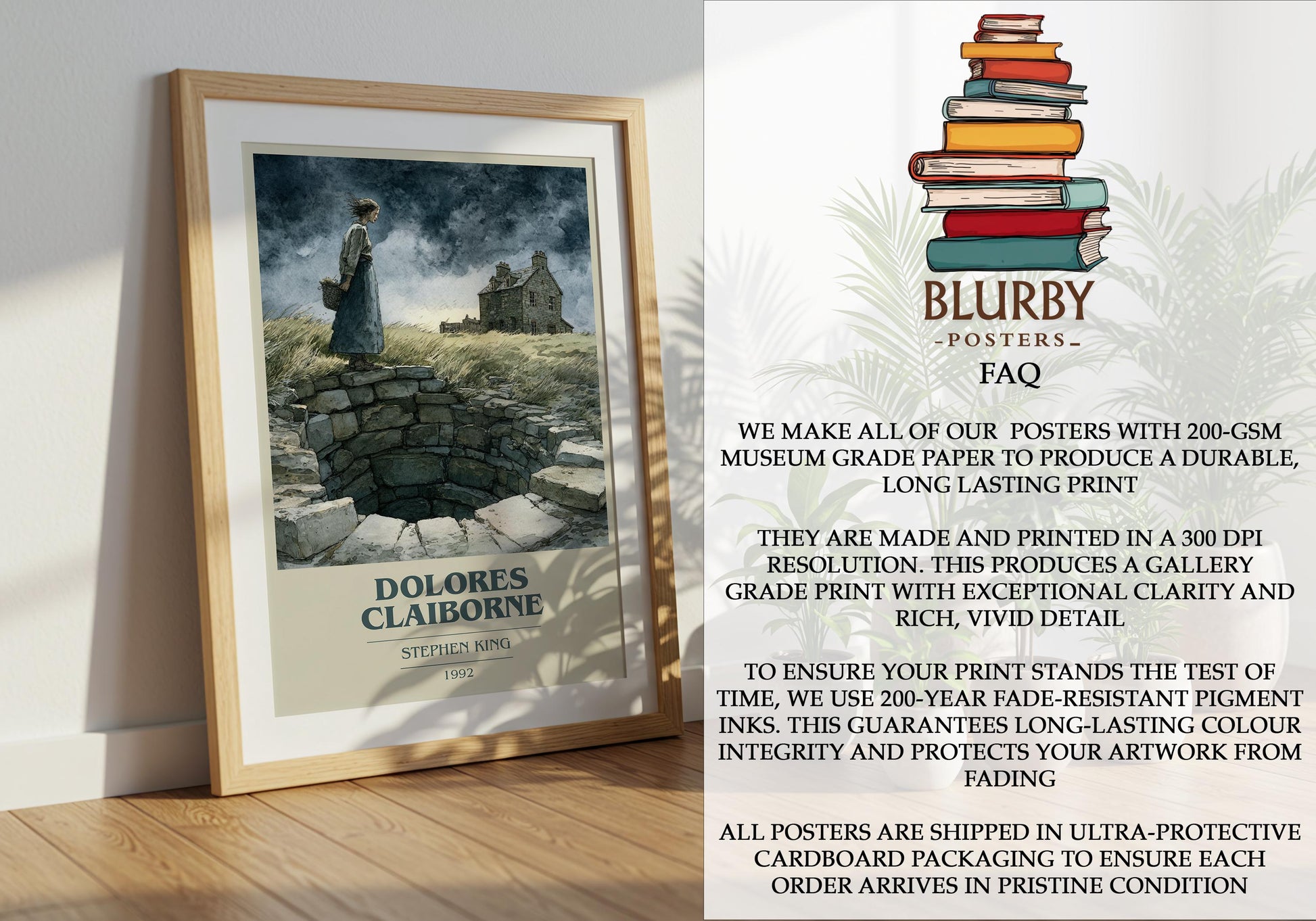Delores Claiborne by Stephen King | Book Poster | Literary Art Gift For Book Lover | Novel Inspired Wall Art
