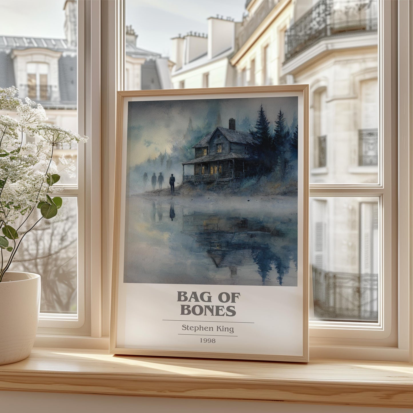 Bag of Bones by Stephen King | Book Poster | Literary Art Gift For Book Lover | Novel Inspired Wall Art | Free Delivery