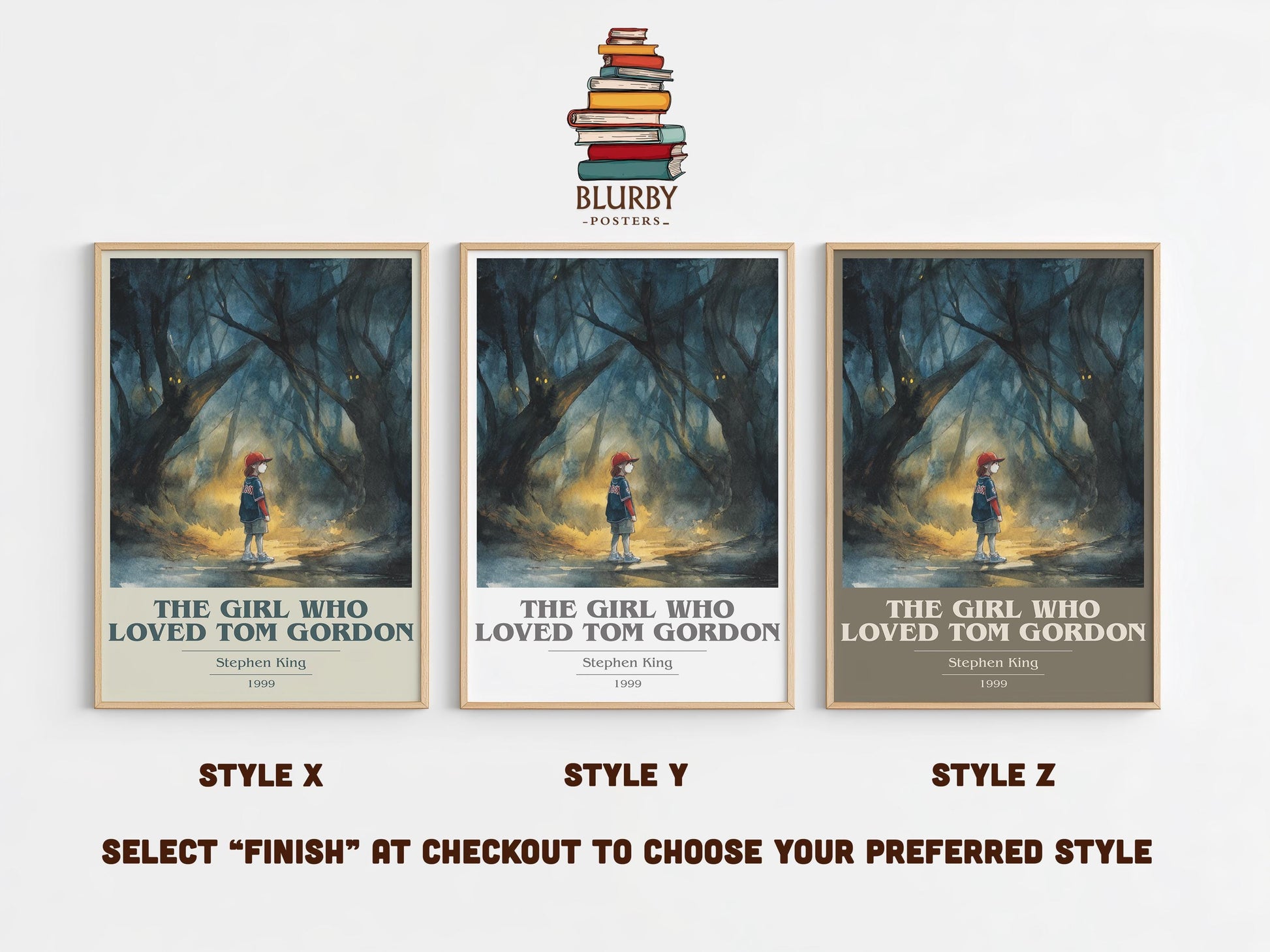 The Girl Who Loved Tom Gordan by Stephen King | Book Poster | Literary Art Gift For Book Lover | Novel Inspired Wall Art | Free Delivery