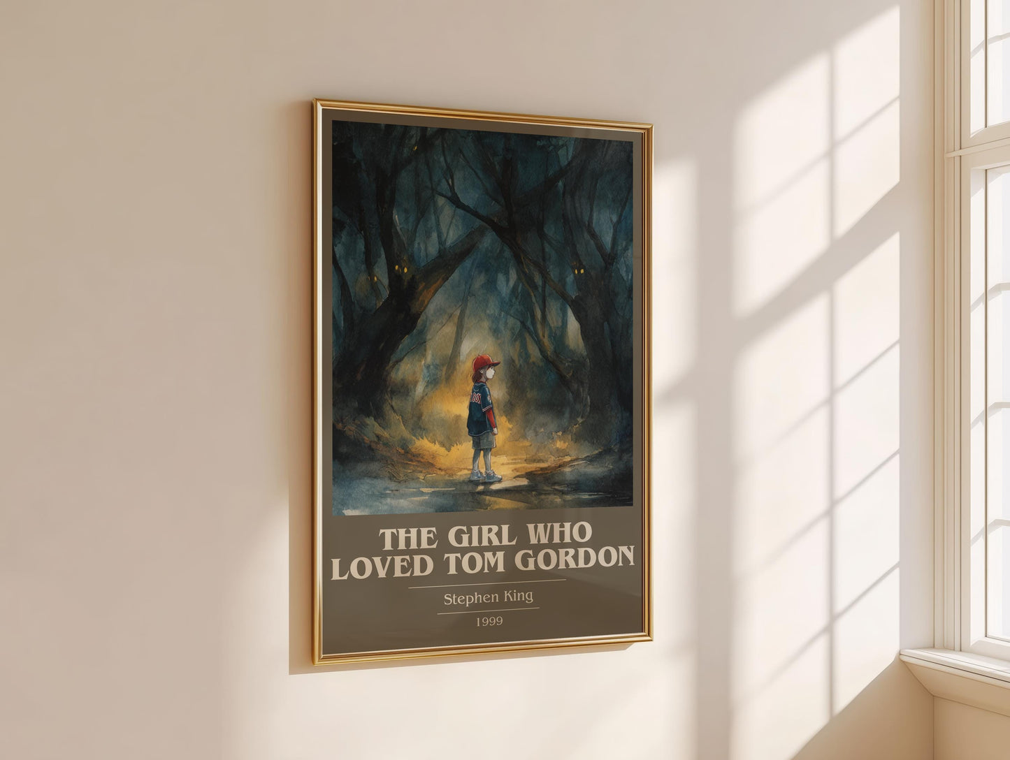 The Girl Who Loved Tom Gordan by Stephen King | Book Poster | Literary Art Gift For Book Lover | Novel Inspired Wall Art | Free Delivery